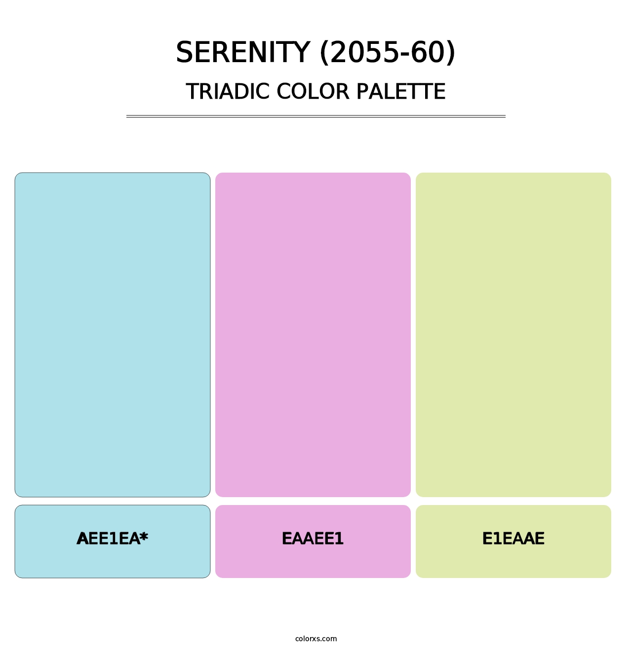 Serenity (2055-60) - Triadic Color Palette