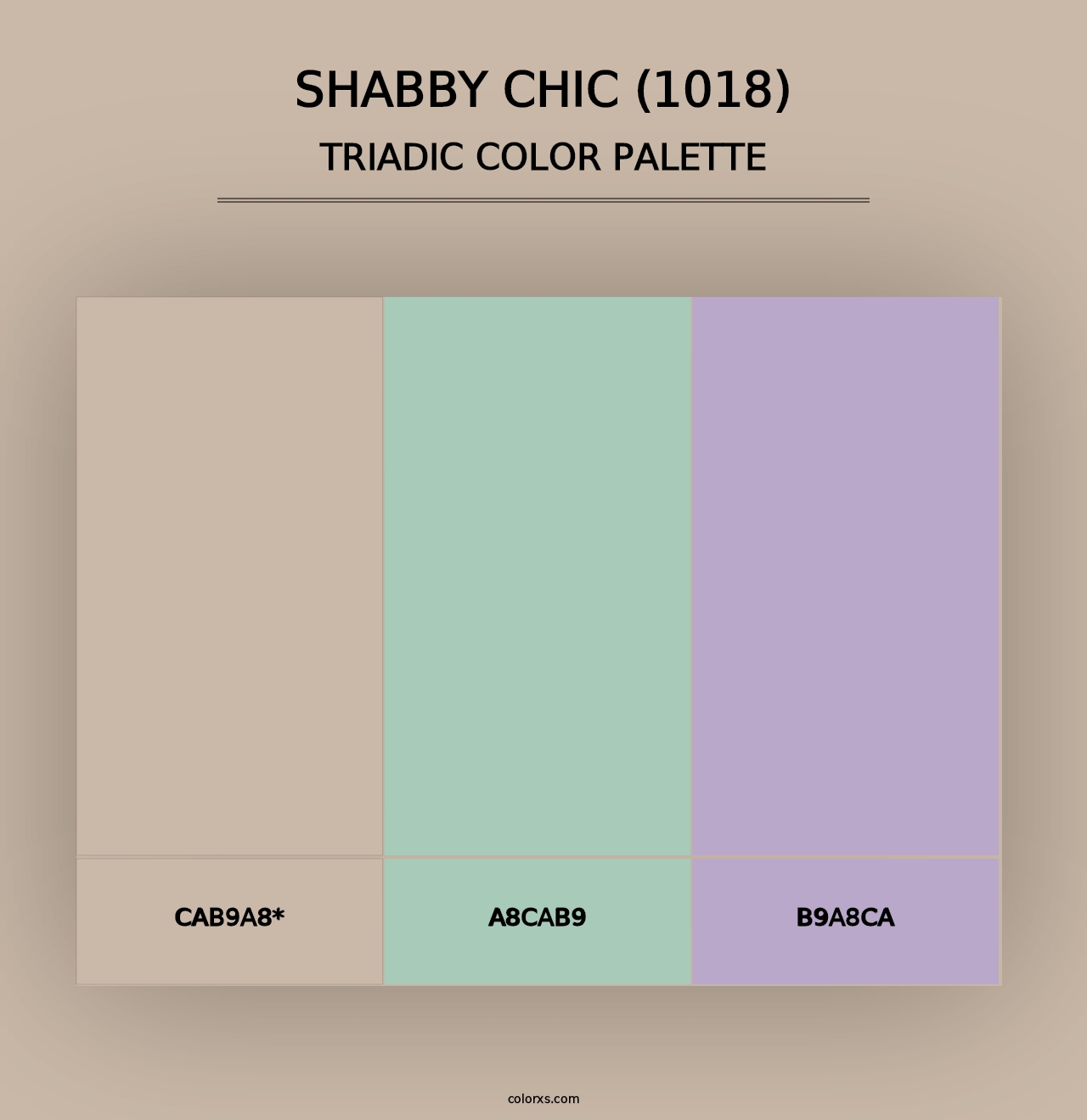 Shabby Chic (1018) - Triadic Color Palette