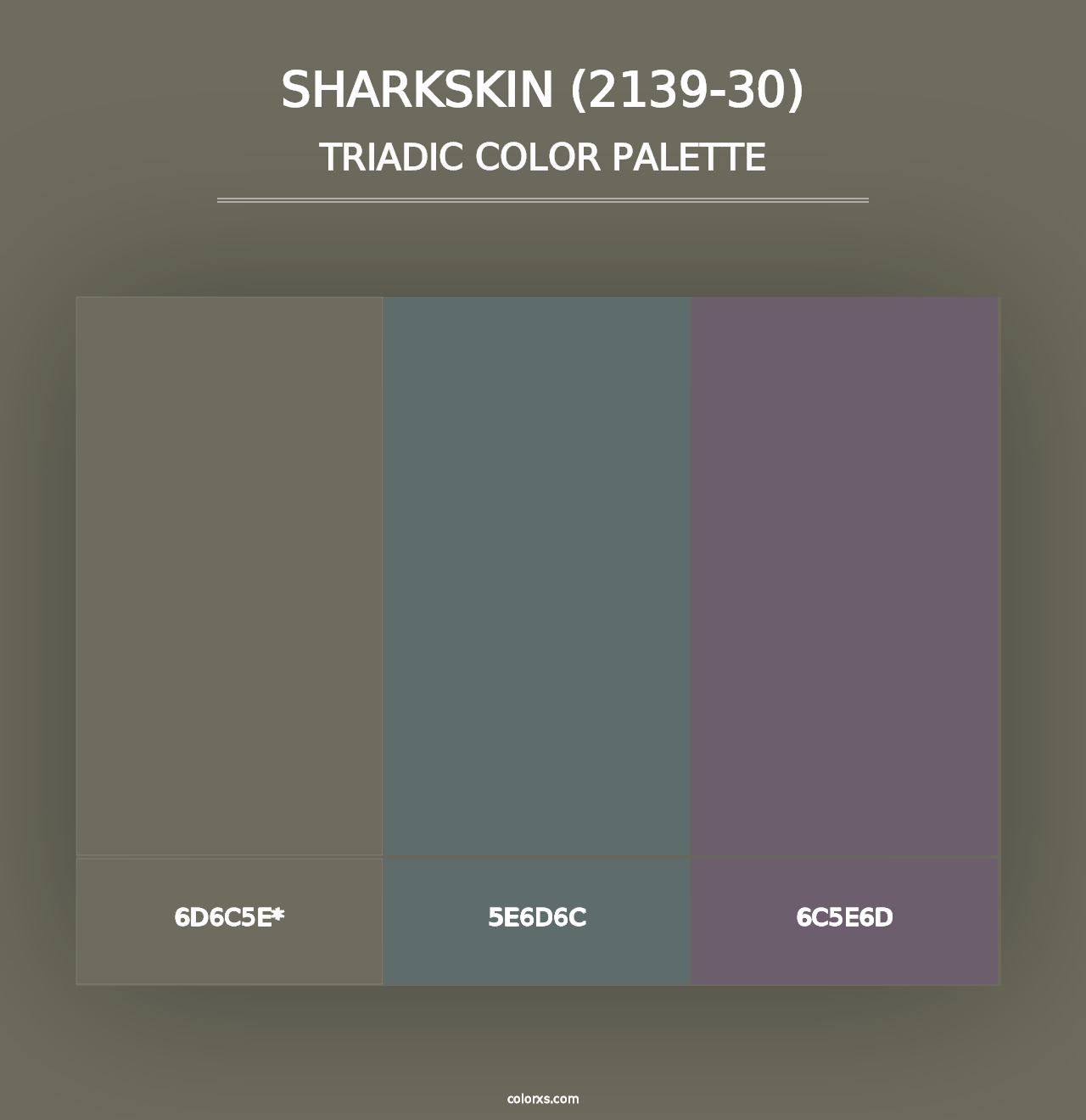 Sharkskin (2139-30) - Triadic Color Palette