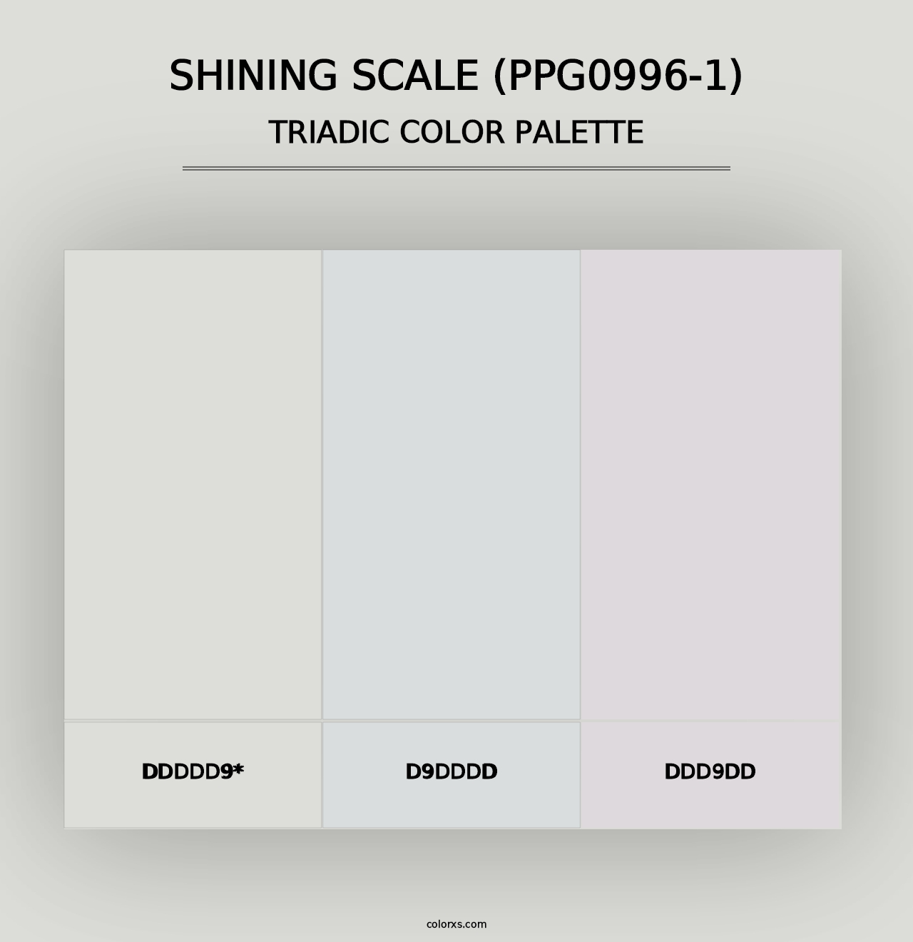 Shining Scale (PPG0996-1) - Triadic Color Palette