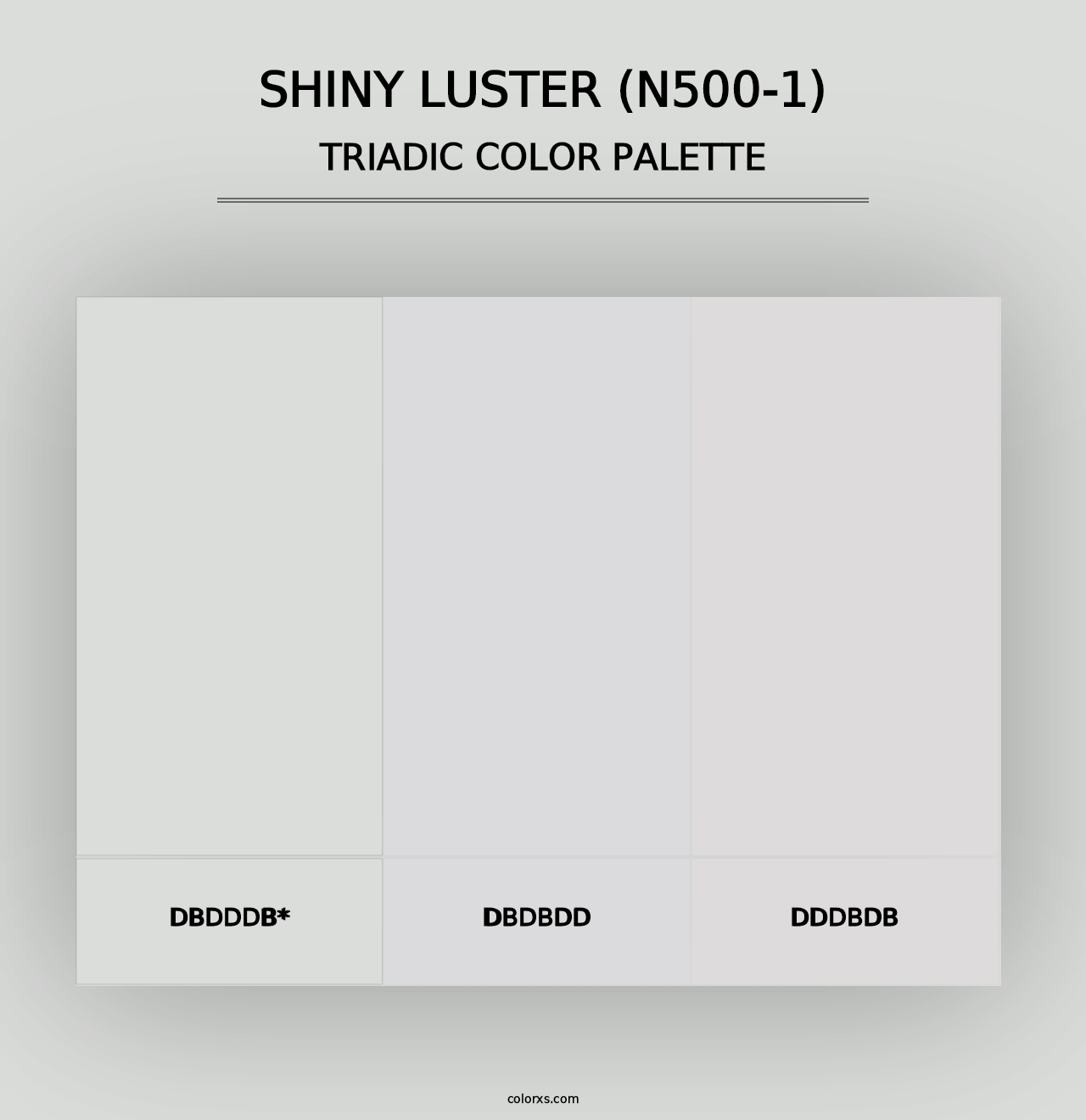 Shiny Luster (N500-1) - Triadic Color Palette