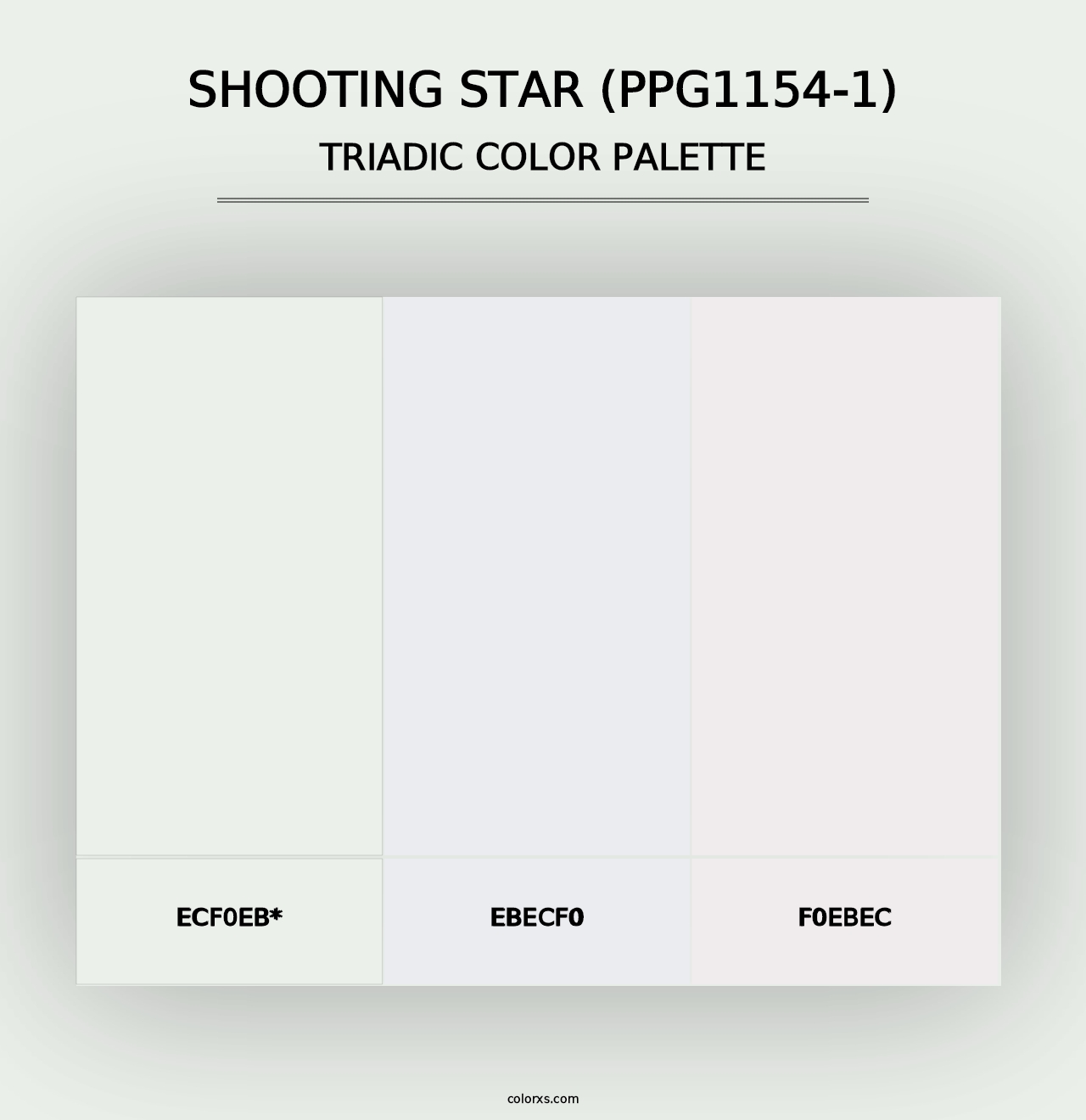 Shooting Star (PPG1154-1) - Triadic Color Palette