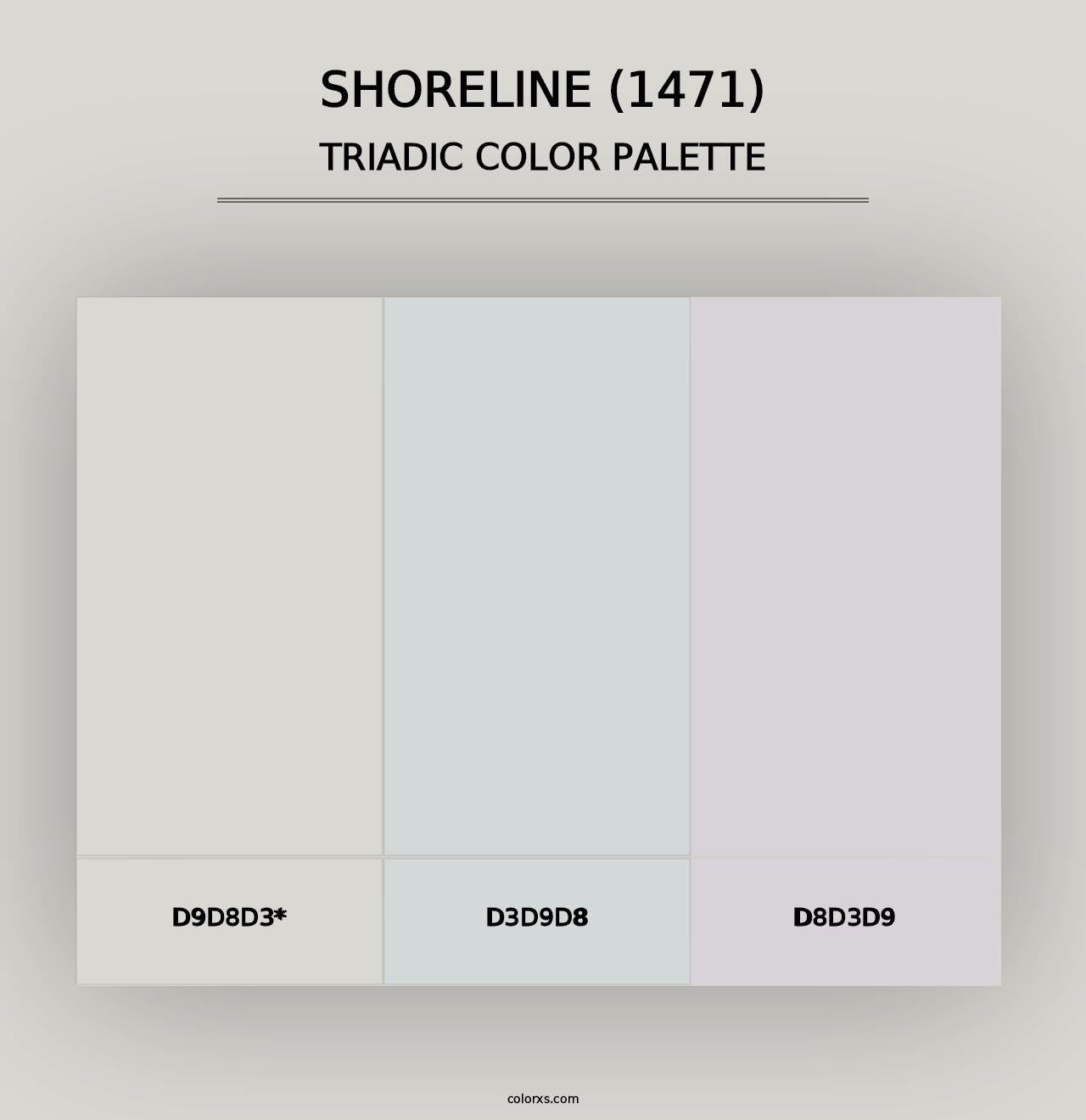 Shoreline (1471) - Triadic Color Palette