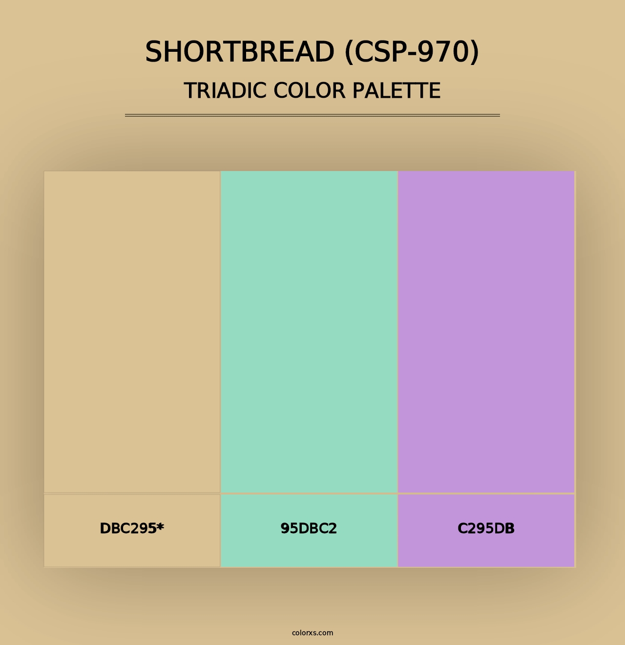 Shortbread (CSP-970) - Triadic Color Palette