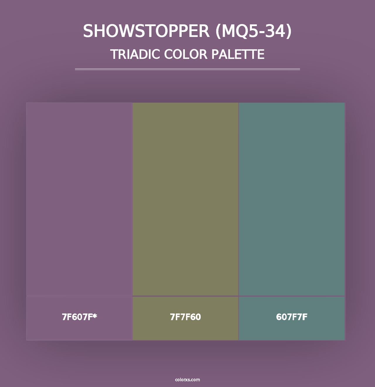 Showstopper (MQ5-34) - Triadic Color Palette