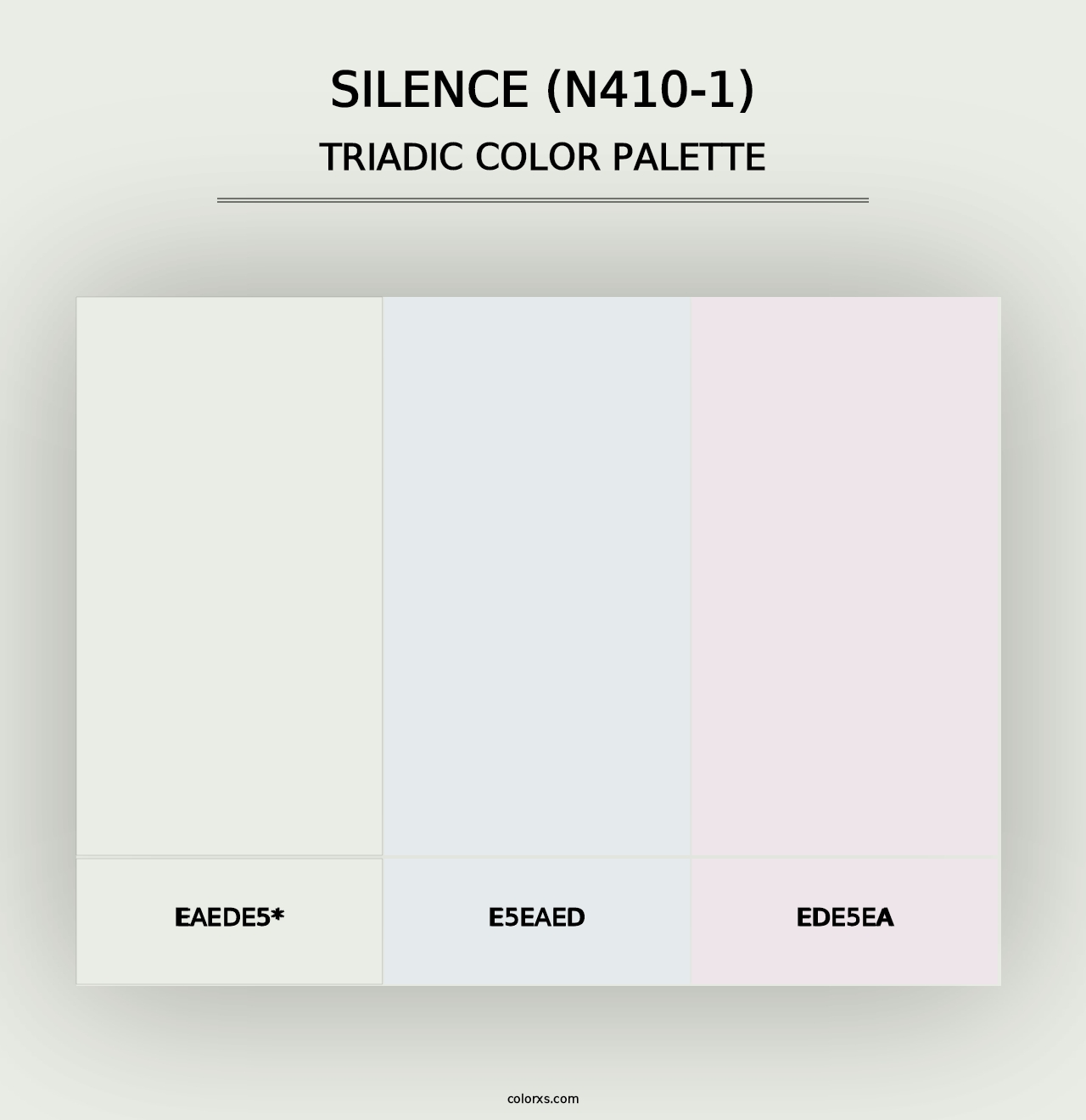 Silence (N410-1) - Triadic Color Palette