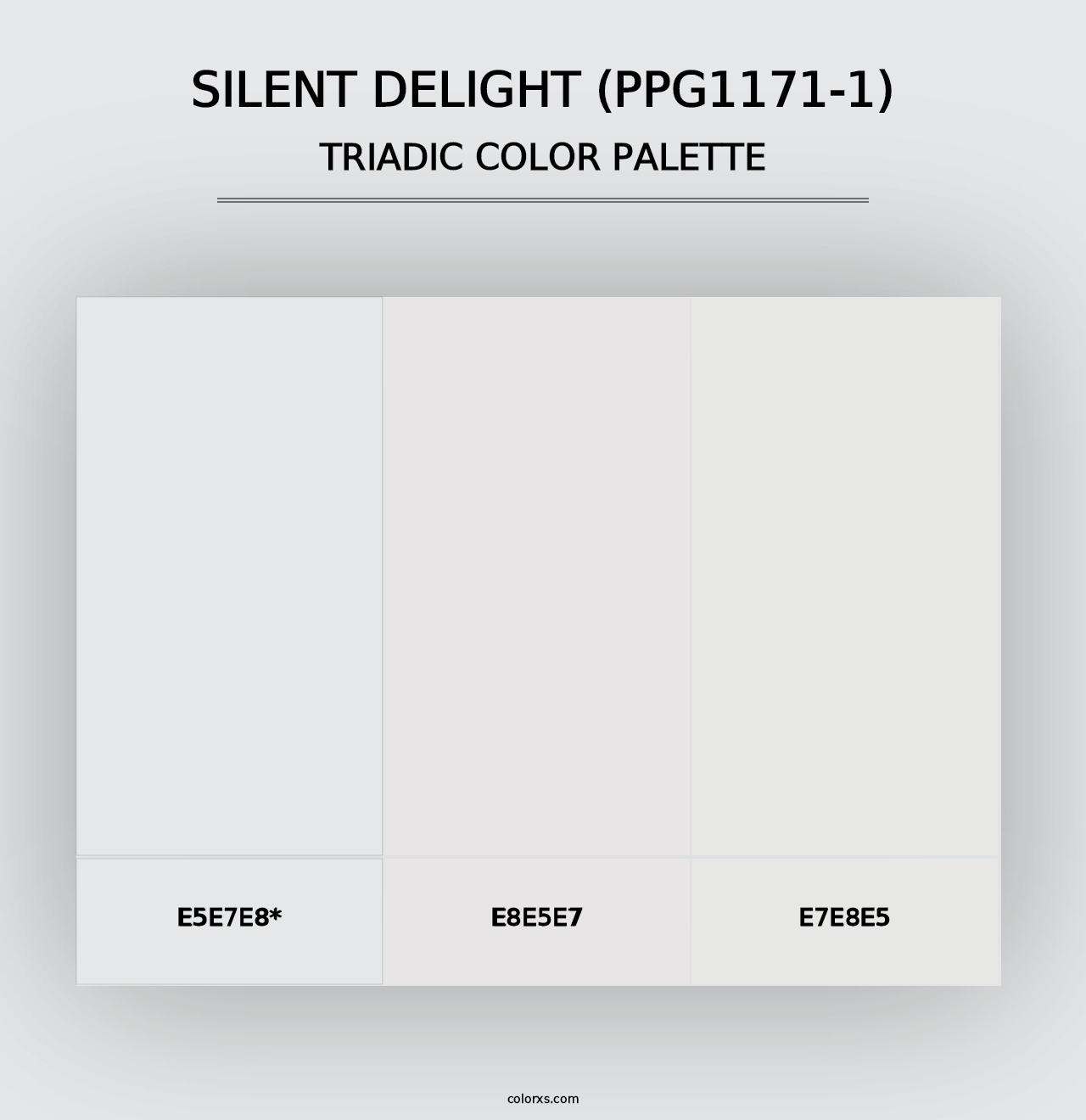 Silent Delight (PPG1171-1) - Triadic Color Palette