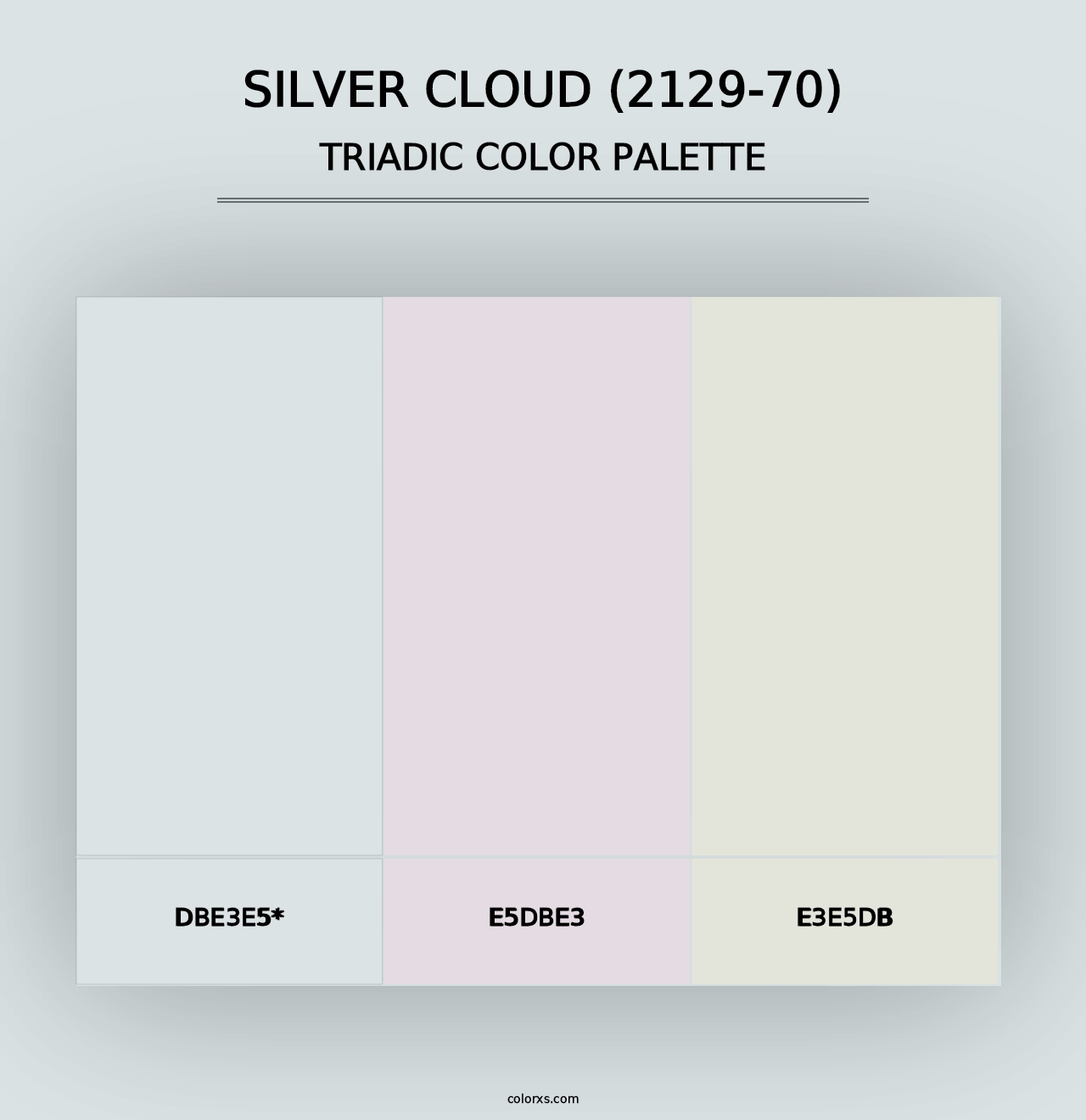 Silver Cloud (2129-70) - Triadic Color Palette