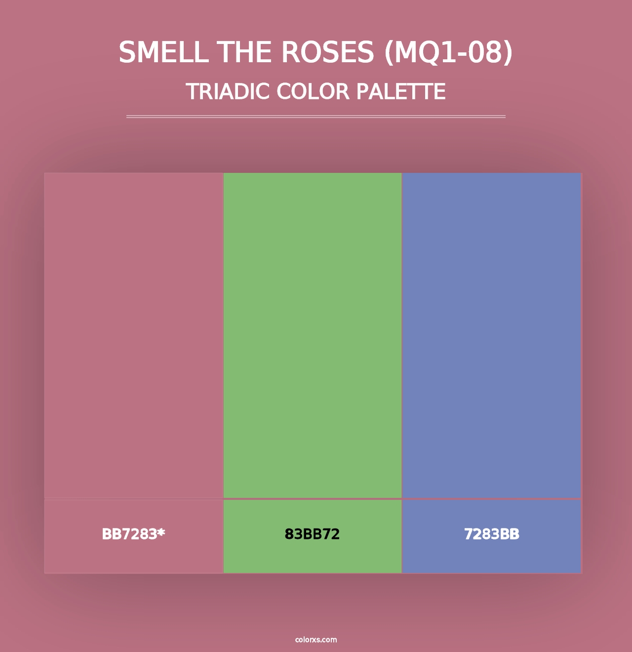 Smell The Roses (MQ1-08) - Triadic Color Palette