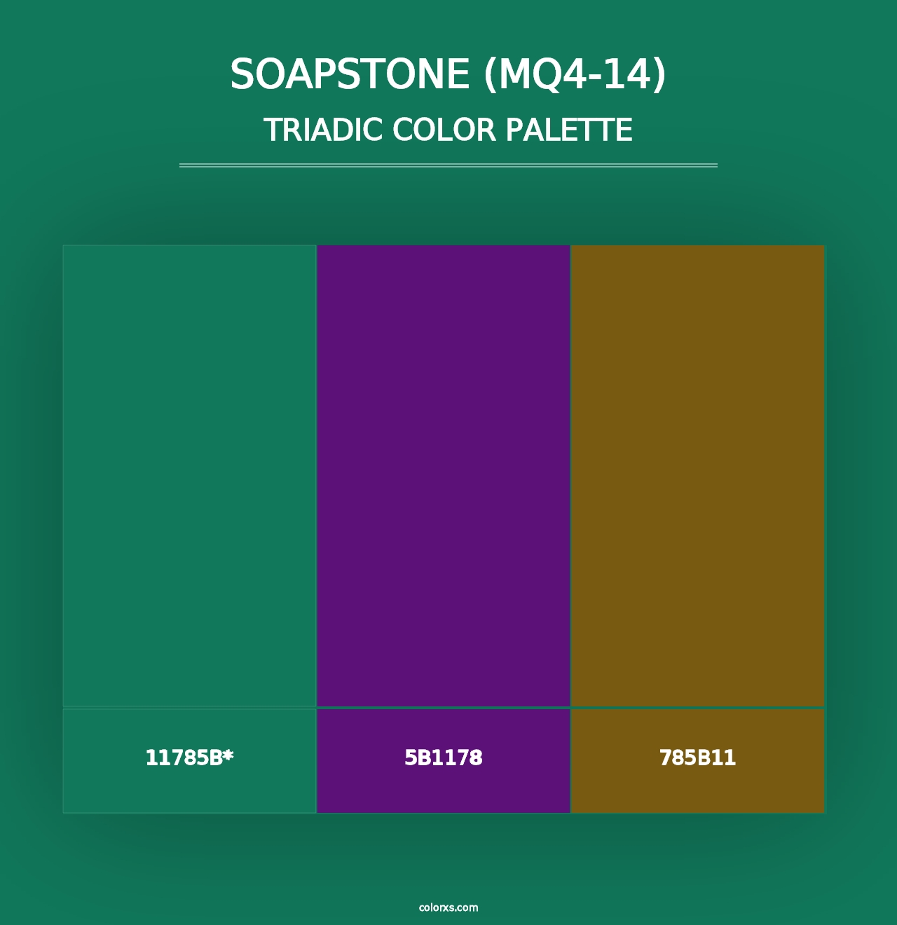 Soapstone (MQ4-14) - Triadic Color Palette