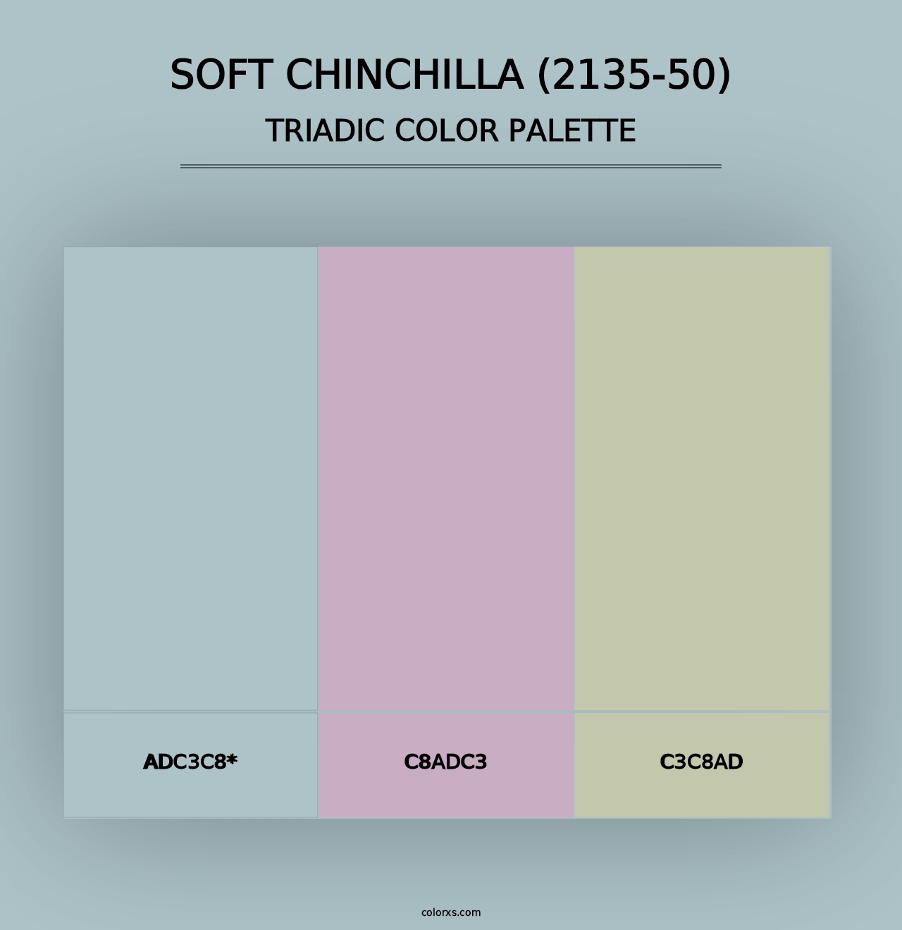 Soft Chinchilla (2135-50) - Triadic Color Palette