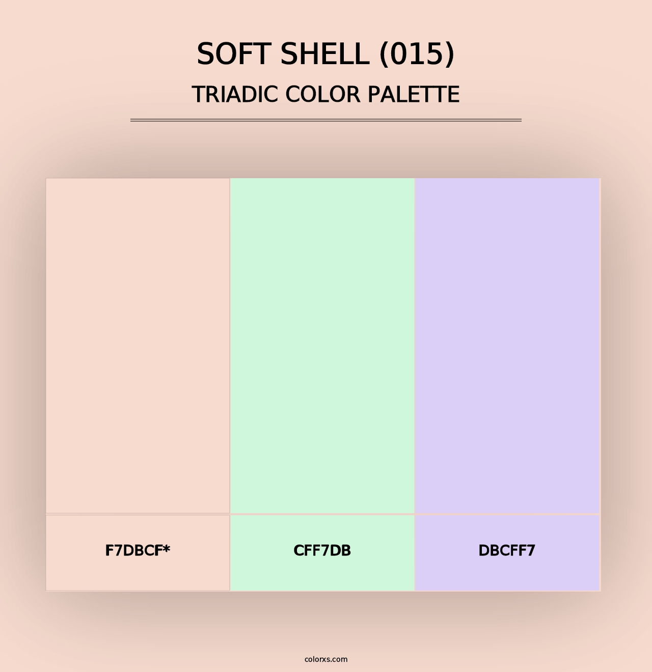 Soft Shell (015) - Triadic Color Palette