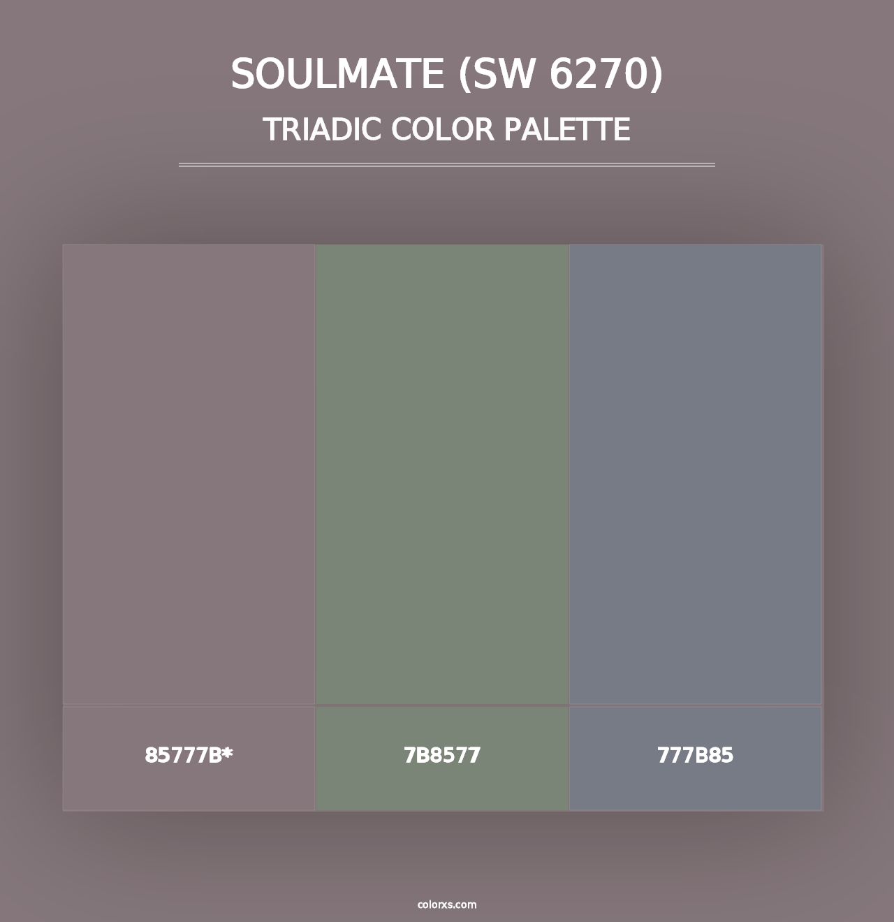 Soulmate (SW 6270) - Triadic Color Palette