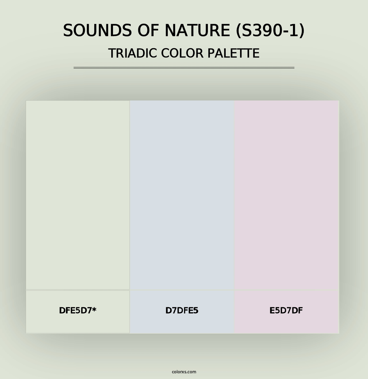 Sounds Of Nature (S390-1) - Triadic Color Palette