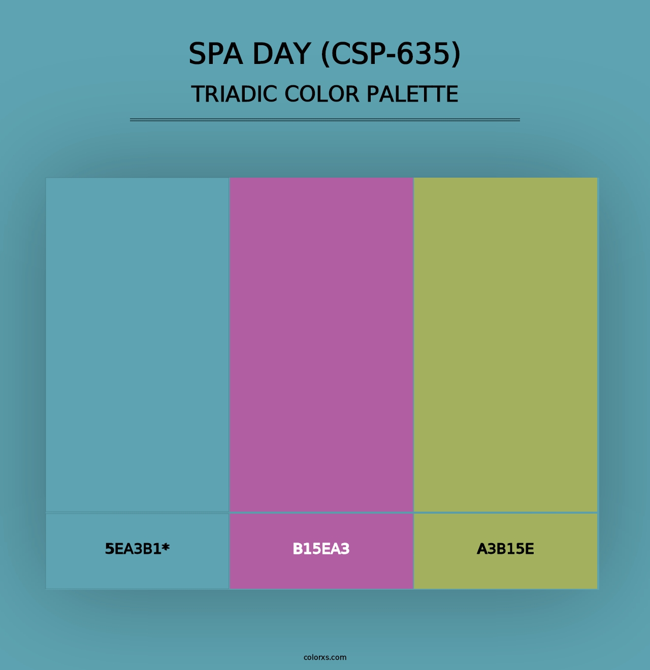 Spa Day (CSP-635) - Triadic Color Palette