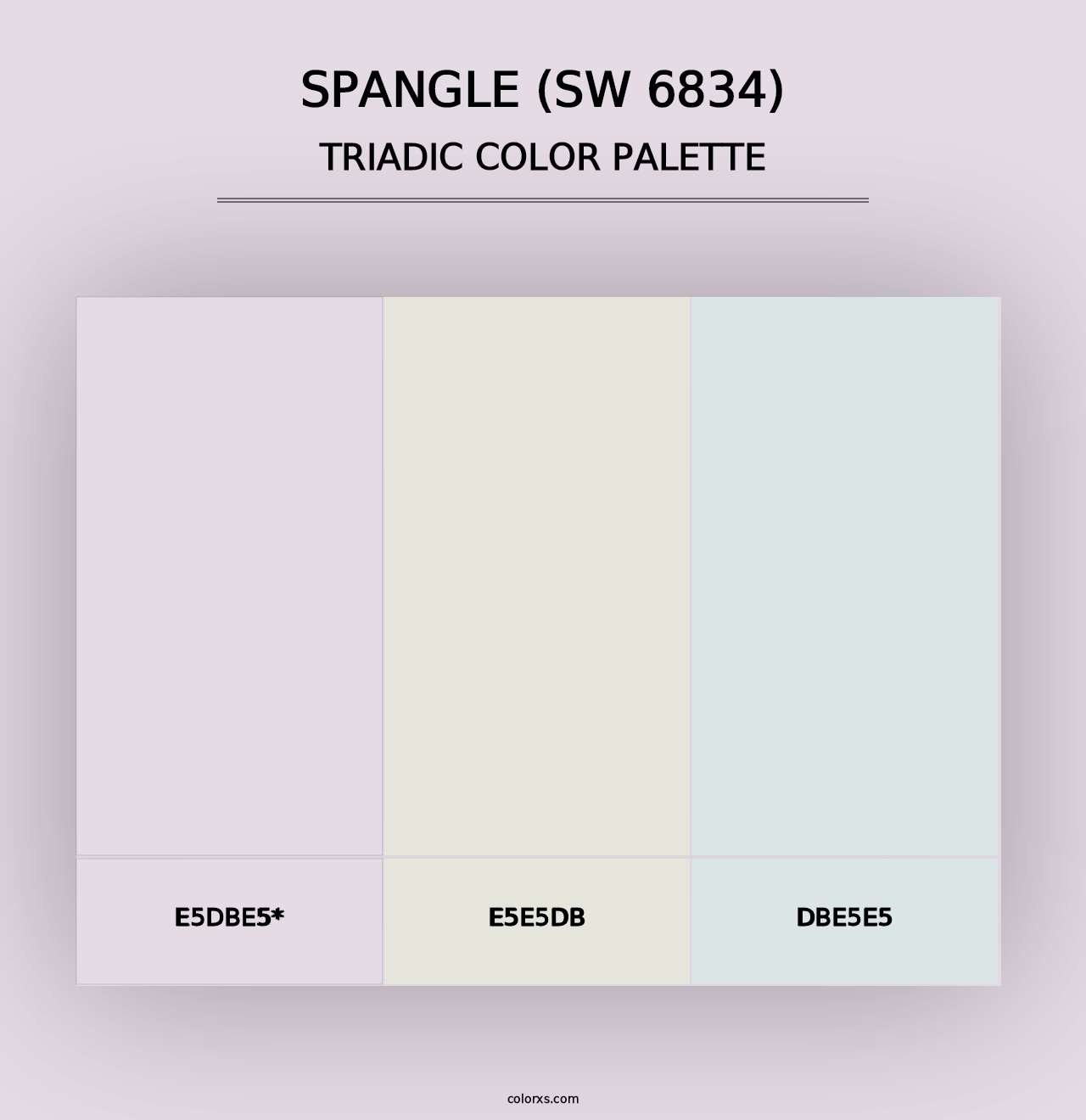 Spangle (SW 6834) - Triadic Color Palette