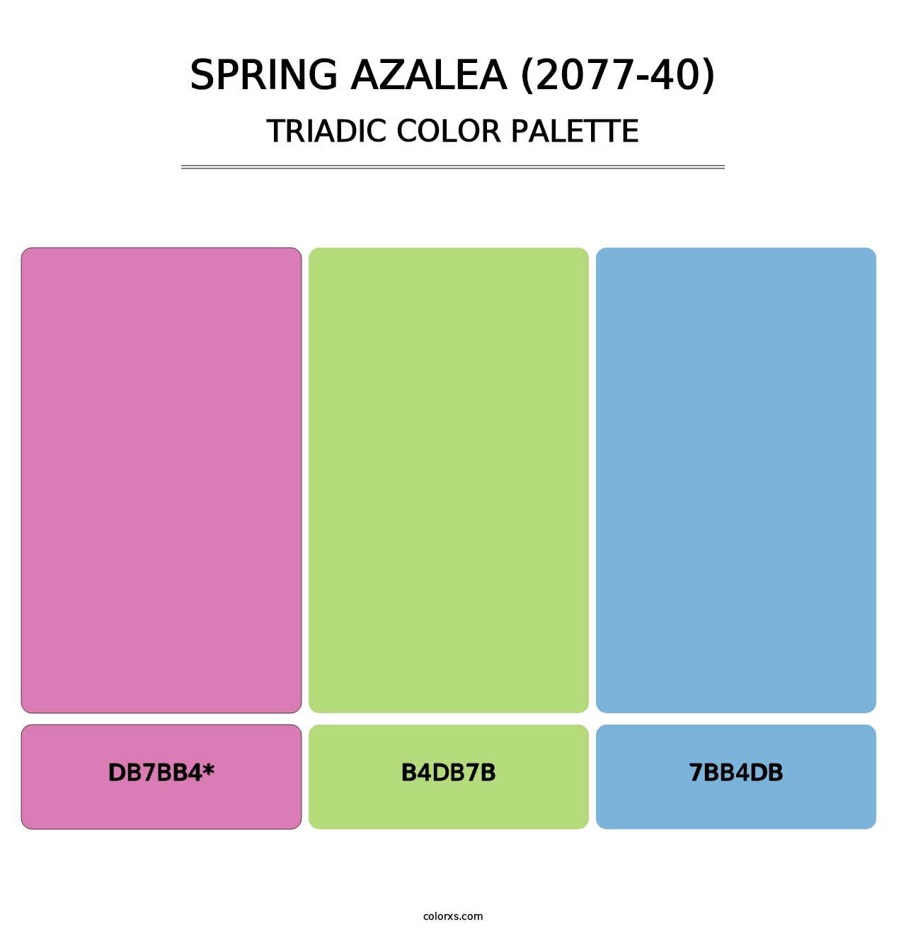 Spring Azalea (2077-40) - Triadic Color Palette