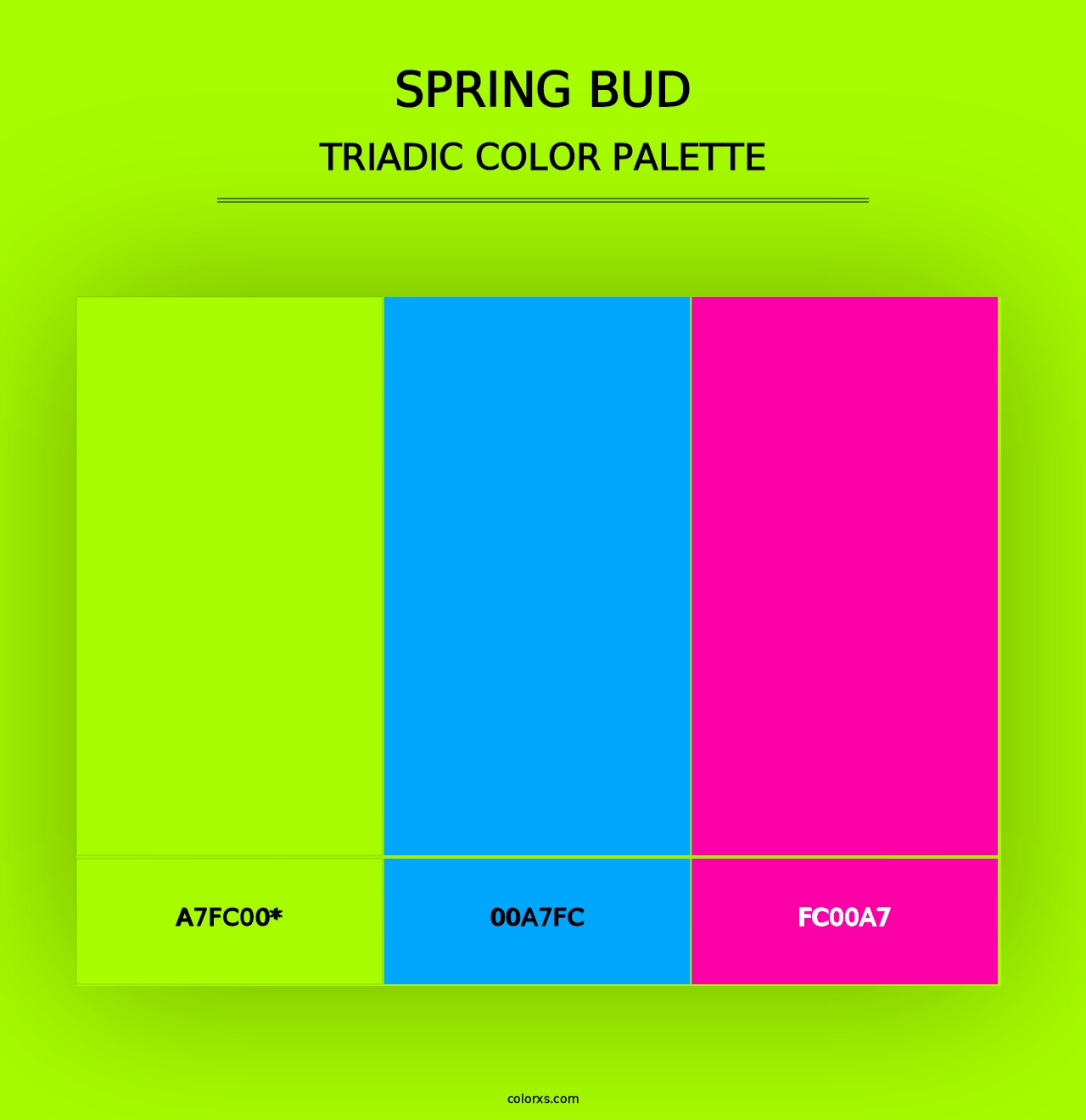 Spring Bud - Triadic Color Palette