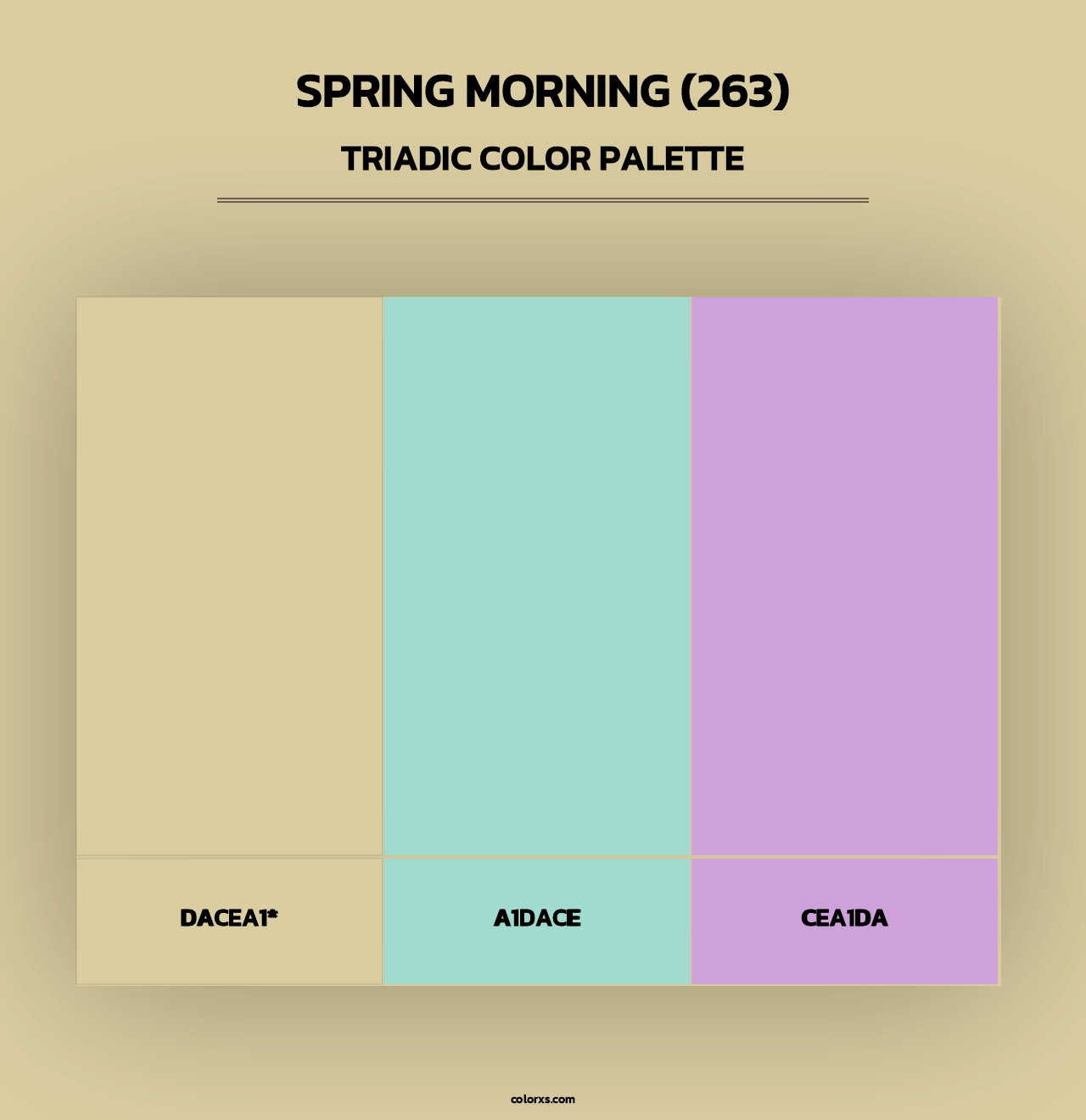 Spring Morning (263) - Triadic Color Palette