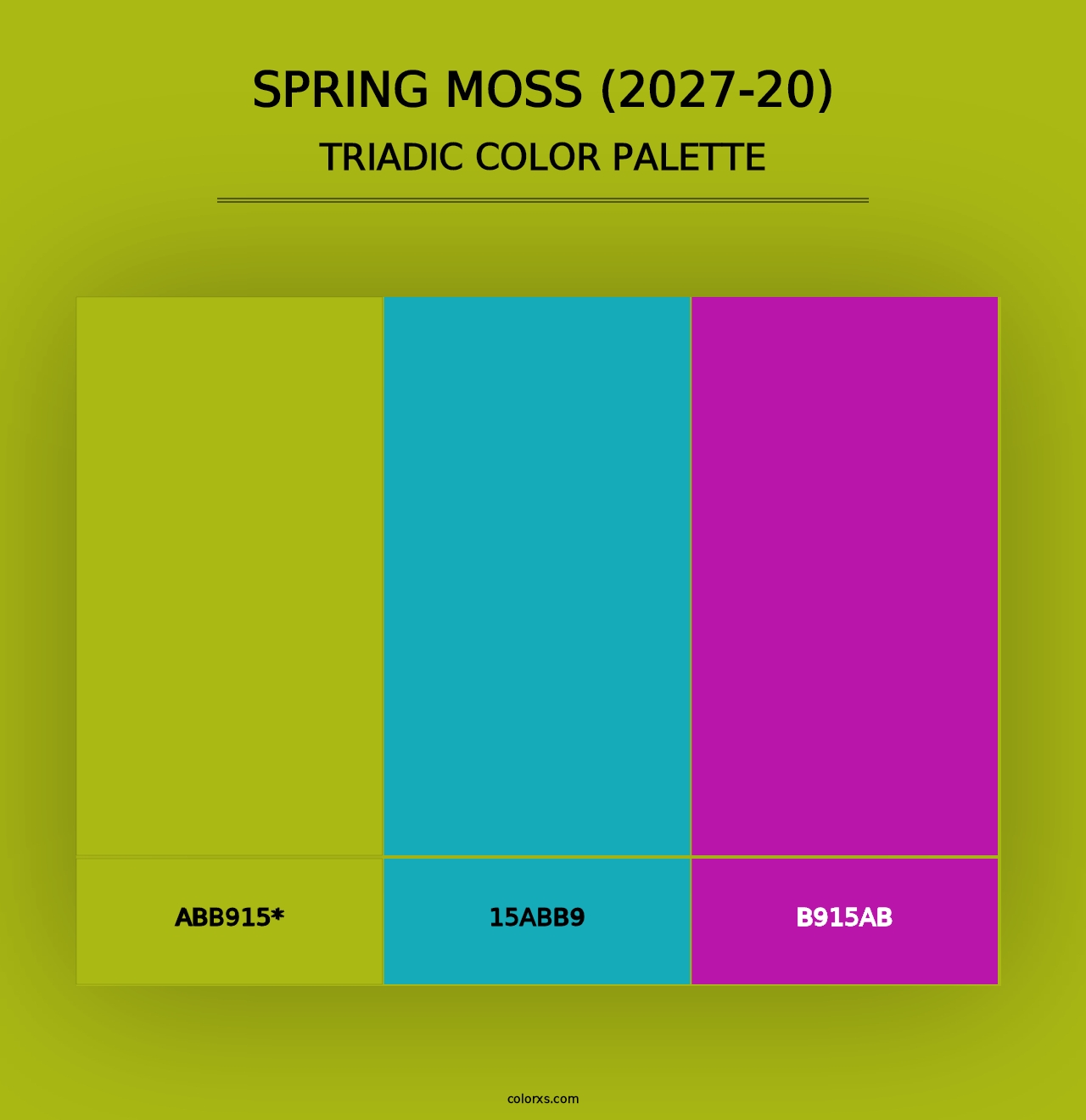 Spring Moss (2027-20) - Triadic Color Palette