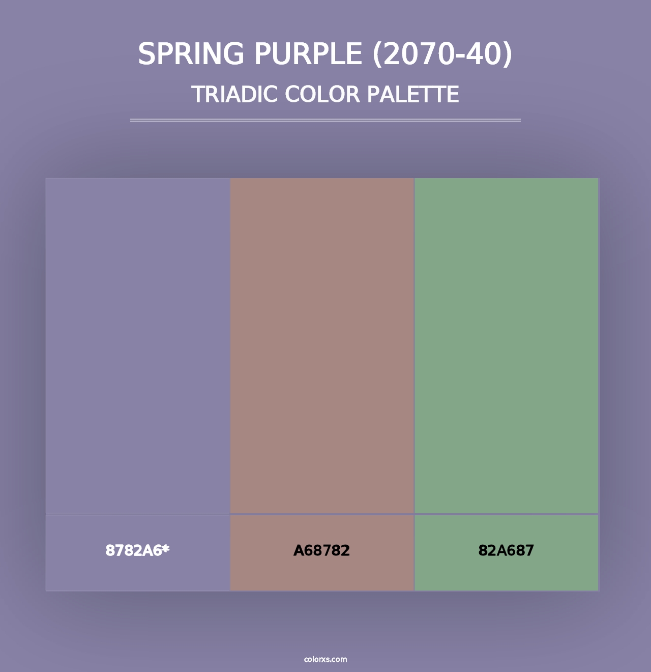 Spring Purple (2070-40) - Triadic Color Palette