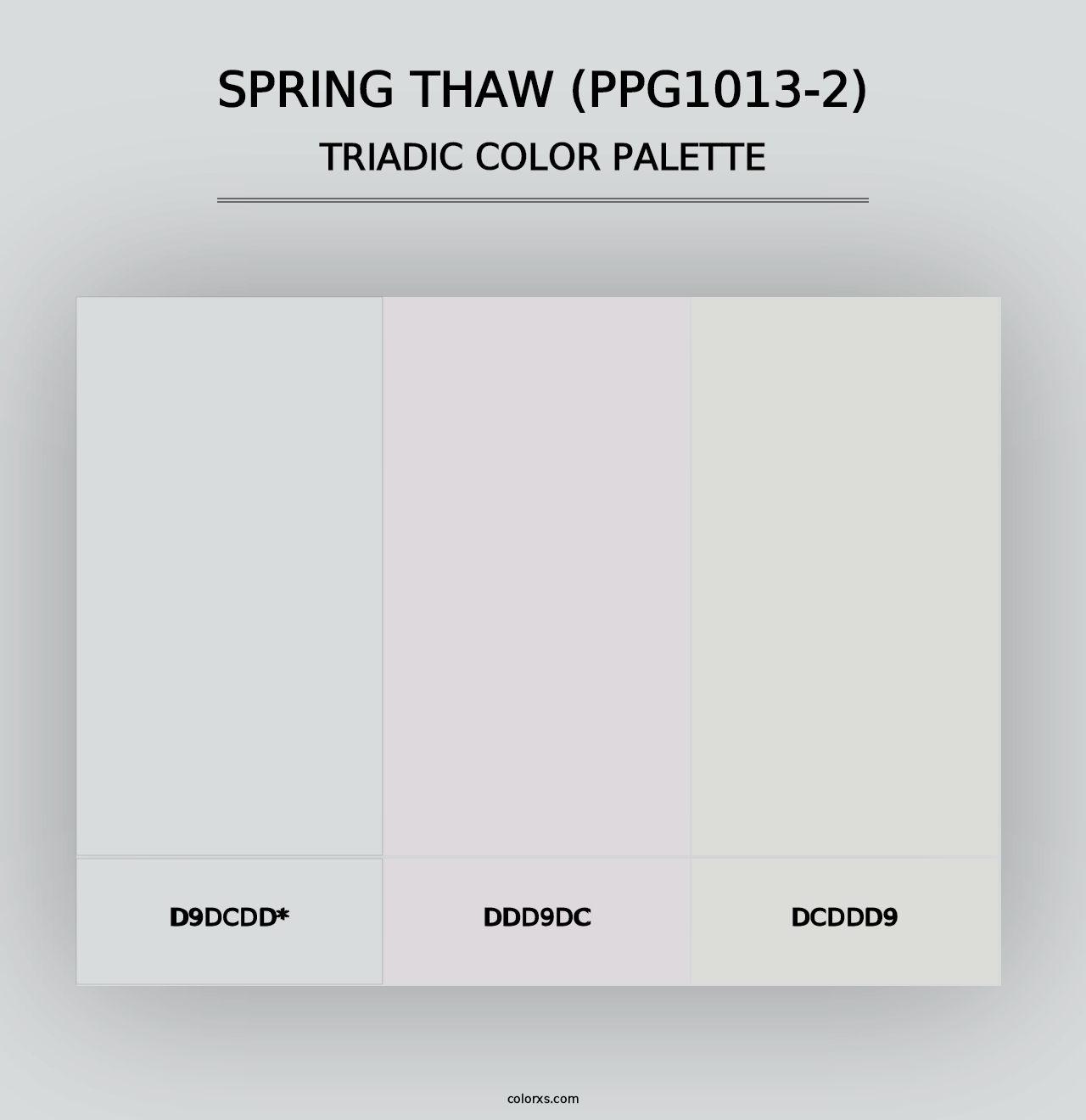 Spring Thaw (PPG1013-2) - Triadic Color Palette