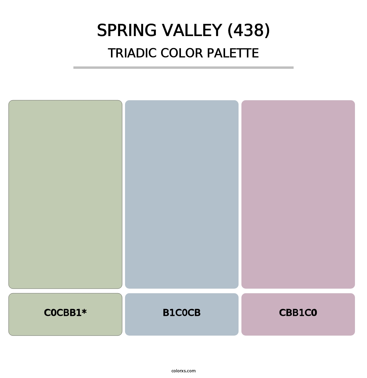 Spring Valley (438) - Triadic Color Palette