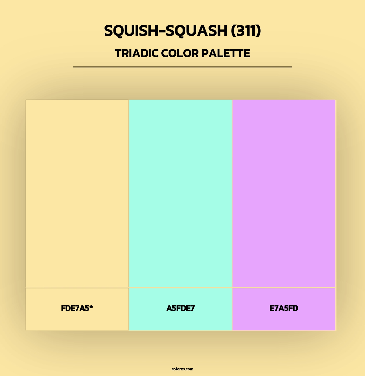 Squish-Squash (311) - Triadic Color Palette