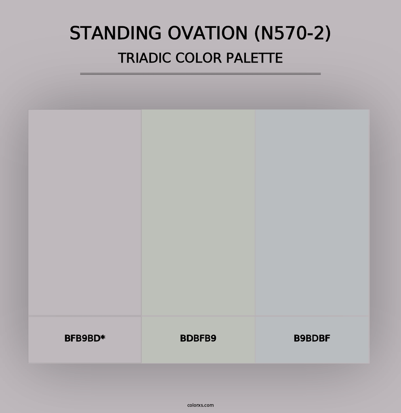 Standing Ovation (N570-2) - Triadic Color Palette