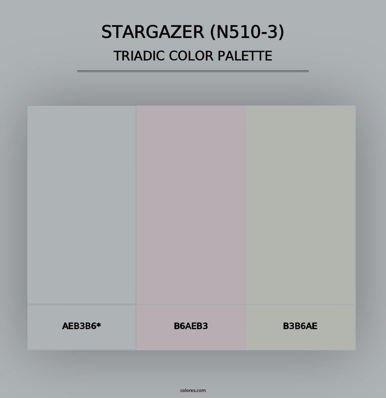 Stargazer (N510-3) - Triadic Color Palette