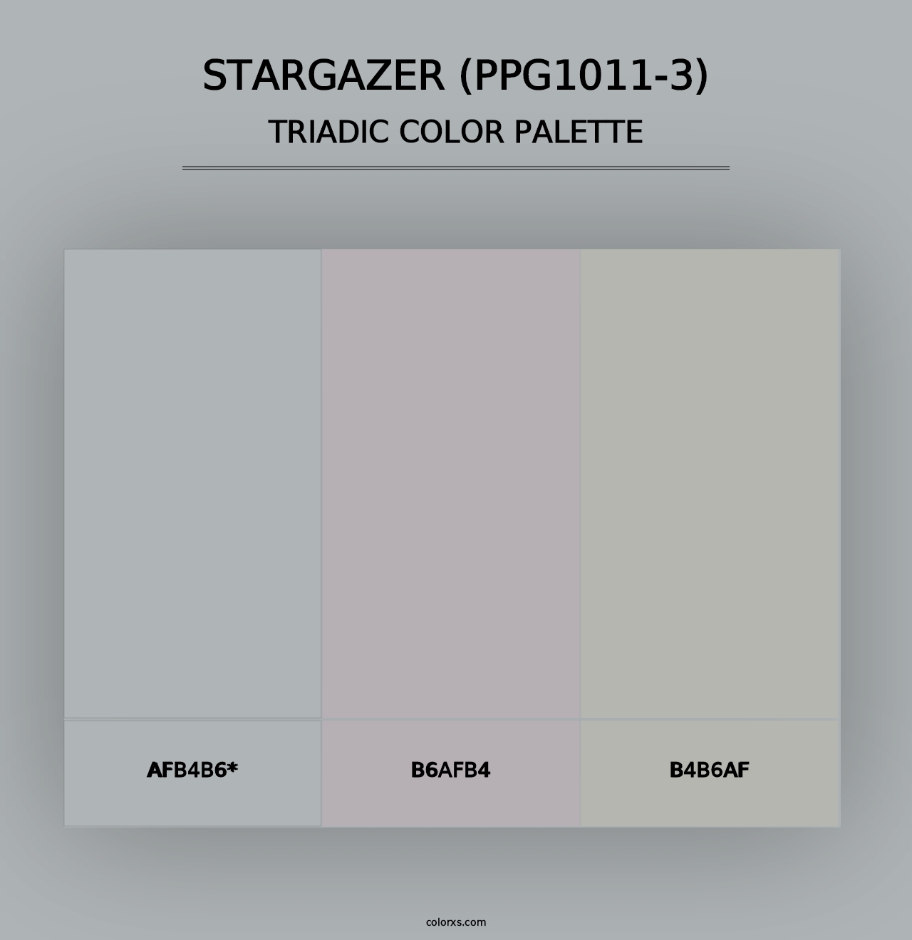 Stargazer (PPG1011-3) - Triadic Color Palette