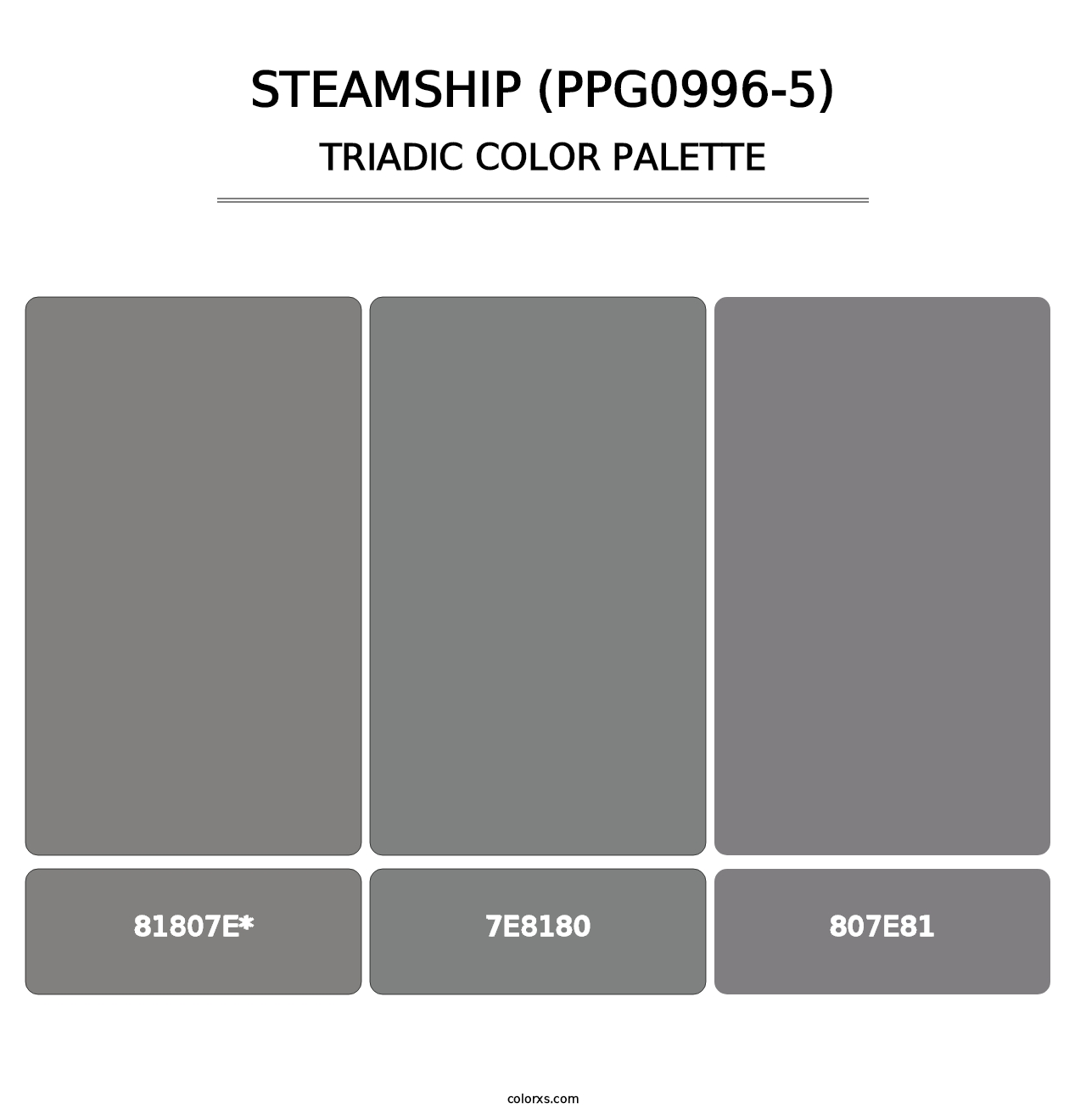 Steamship (PPG0996-5) - Triadic Color Palette