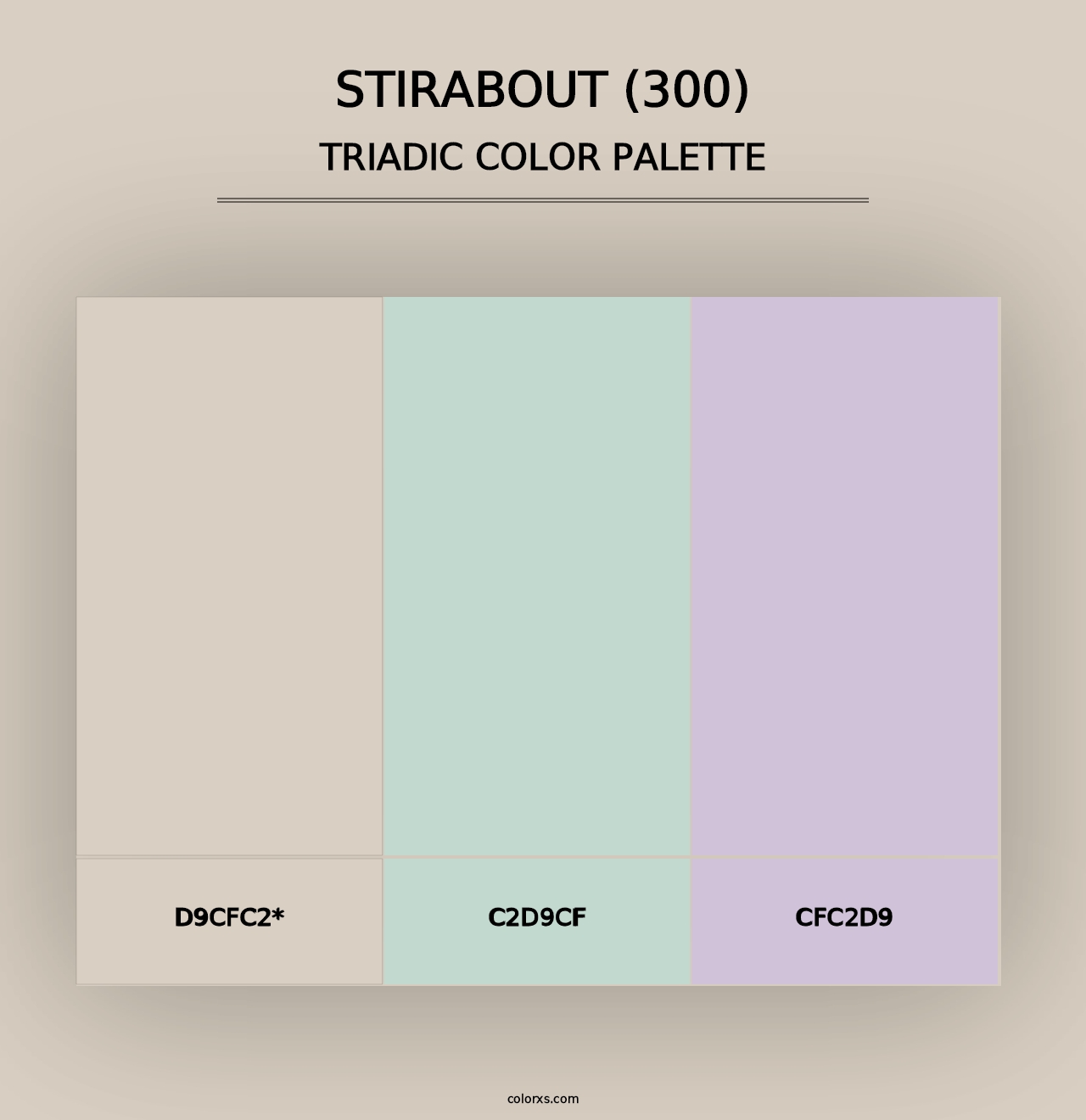 Stirabout (300) - Triadic Color Palette