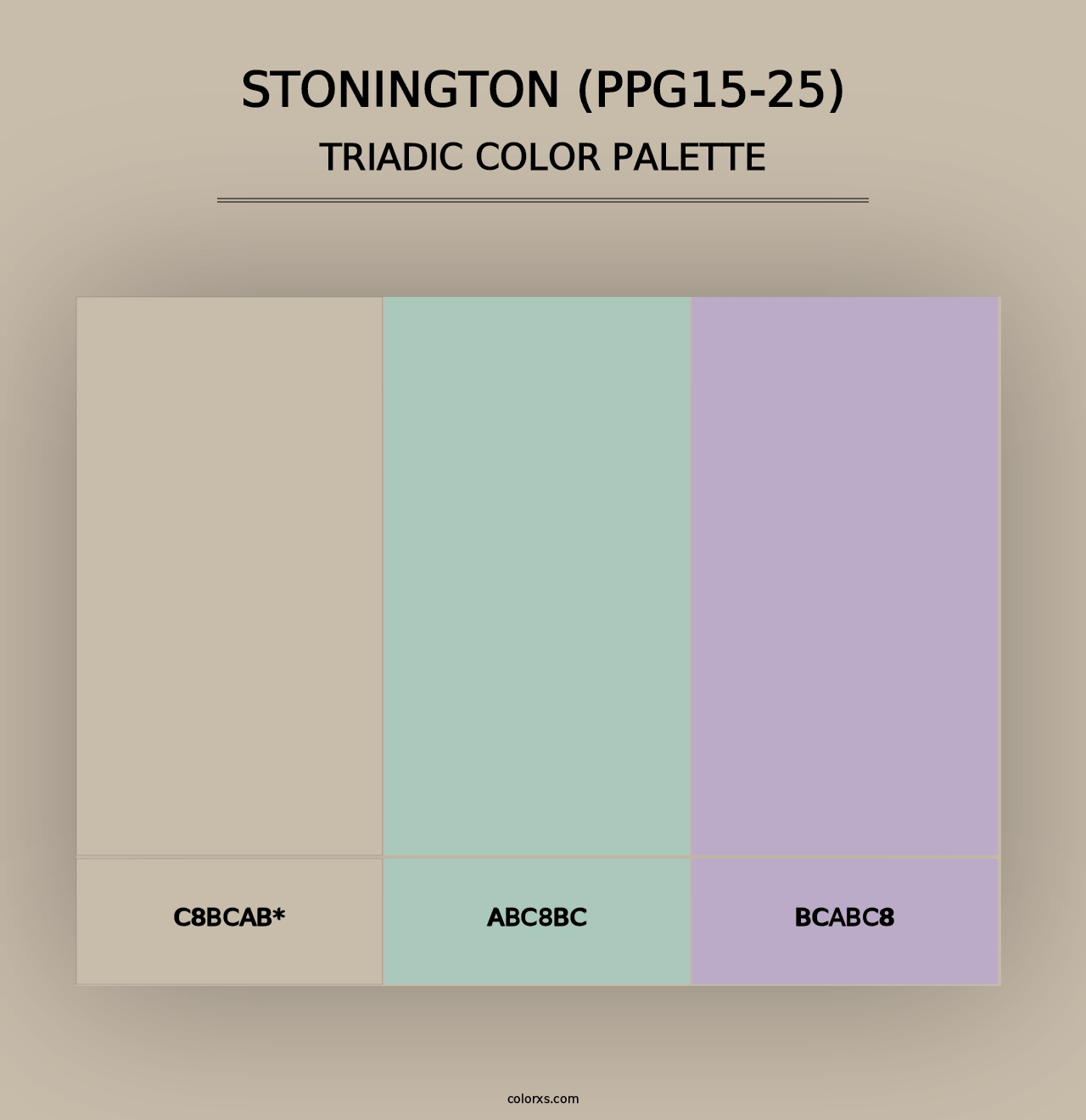 Stonington (PPG15-25) - Triadic Color Palette