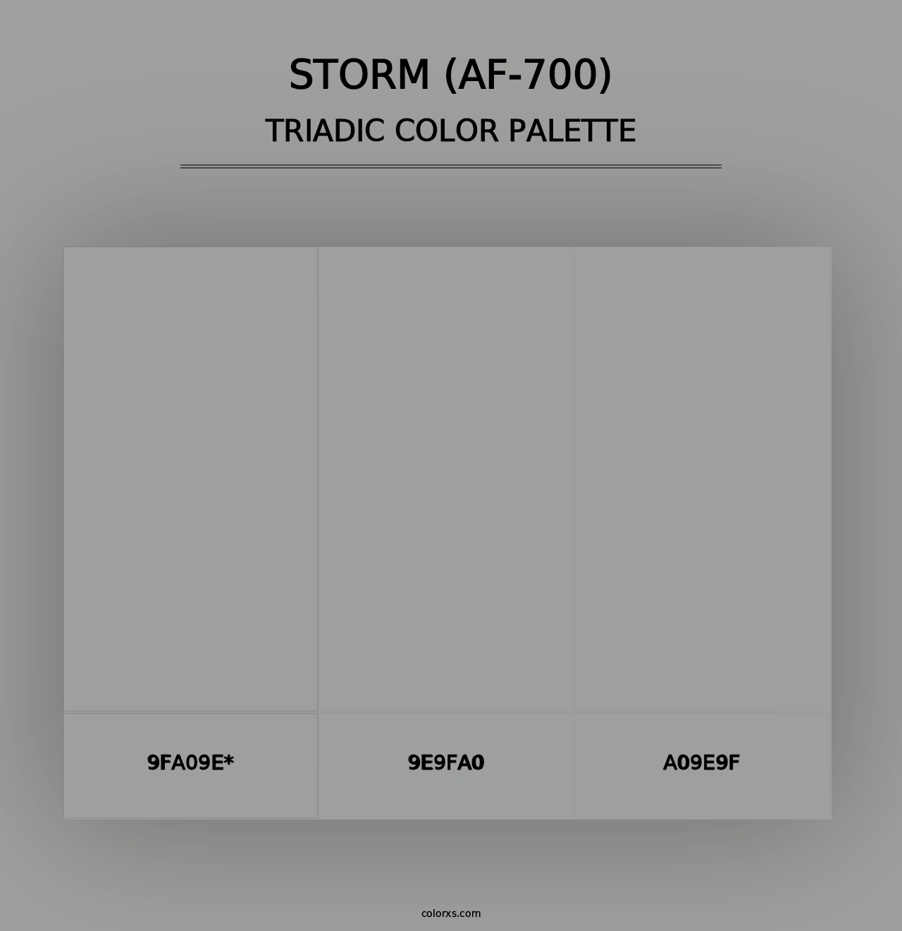 Storm (AF-700) - Triadic Color Palette