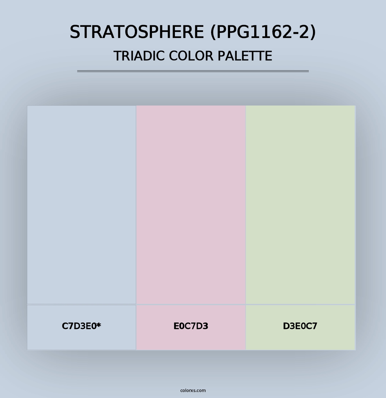 Stratosphere (PPG1162-2) - Triadic Color Palette