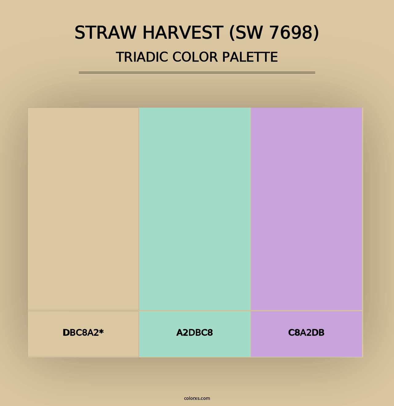 Straw Harvest (SW 7698) - Triadic Color Palette