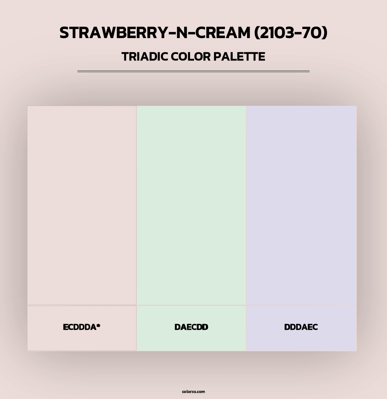 Strawberry-n-Cream (2103-70) - Triadic Color Palette