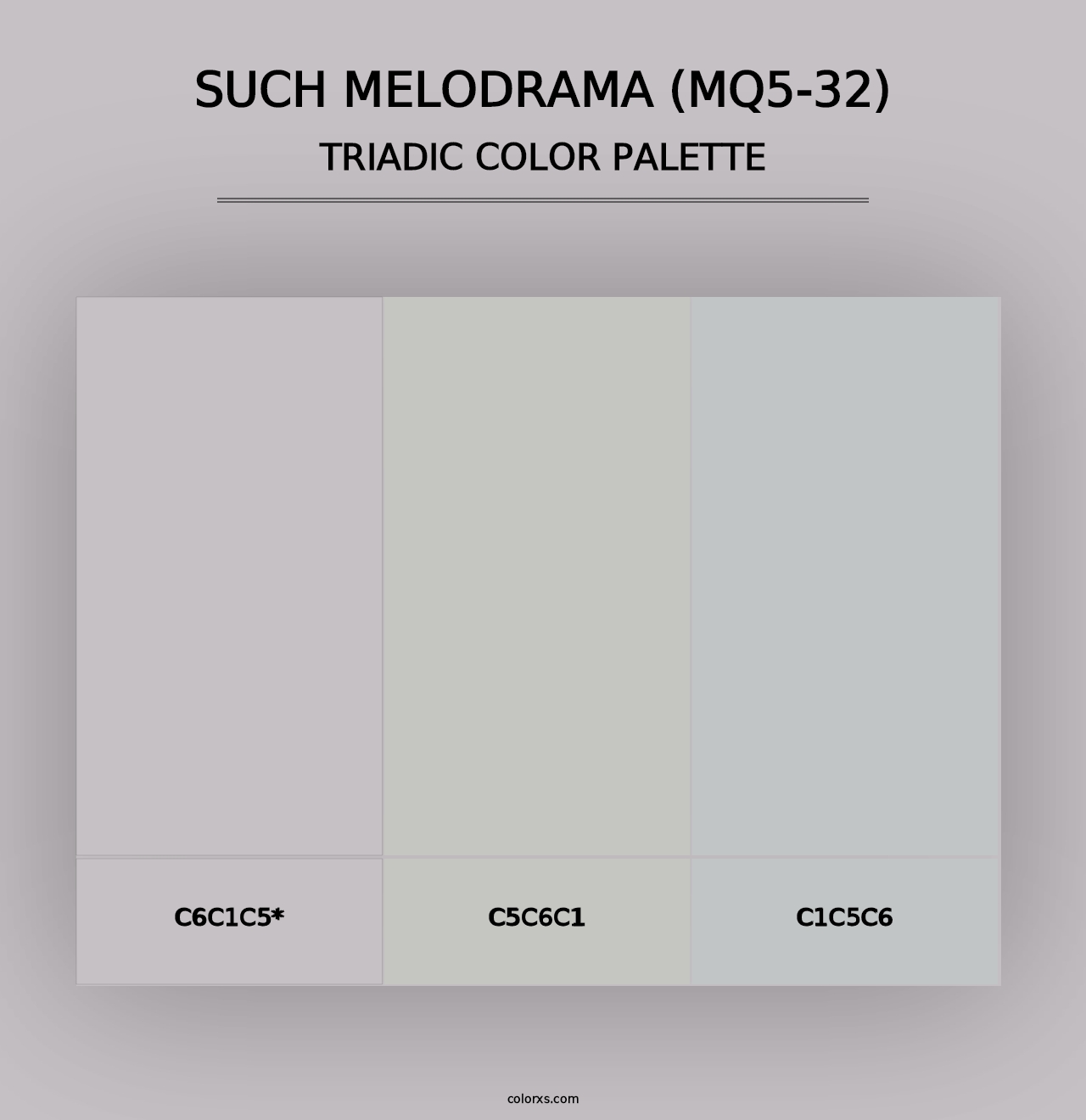 Such Melodrama (MQ5-32) - Triadic Color Palette