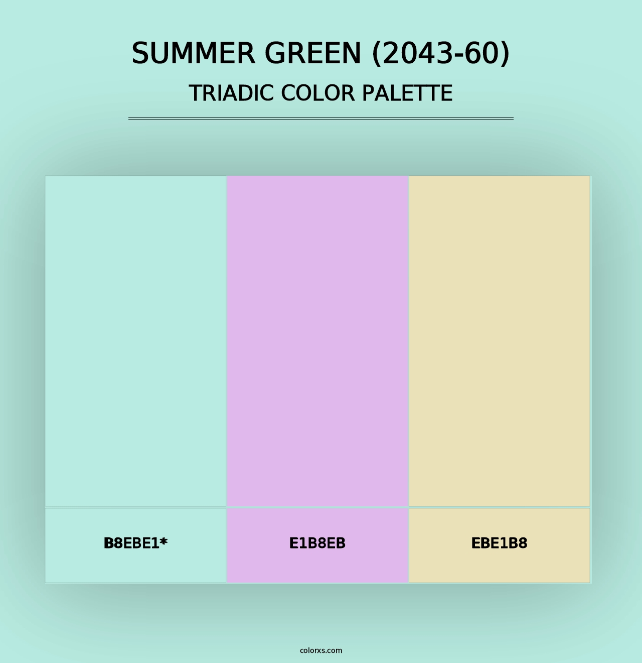 Summer Green (2043-60) - Triadic Color Palette