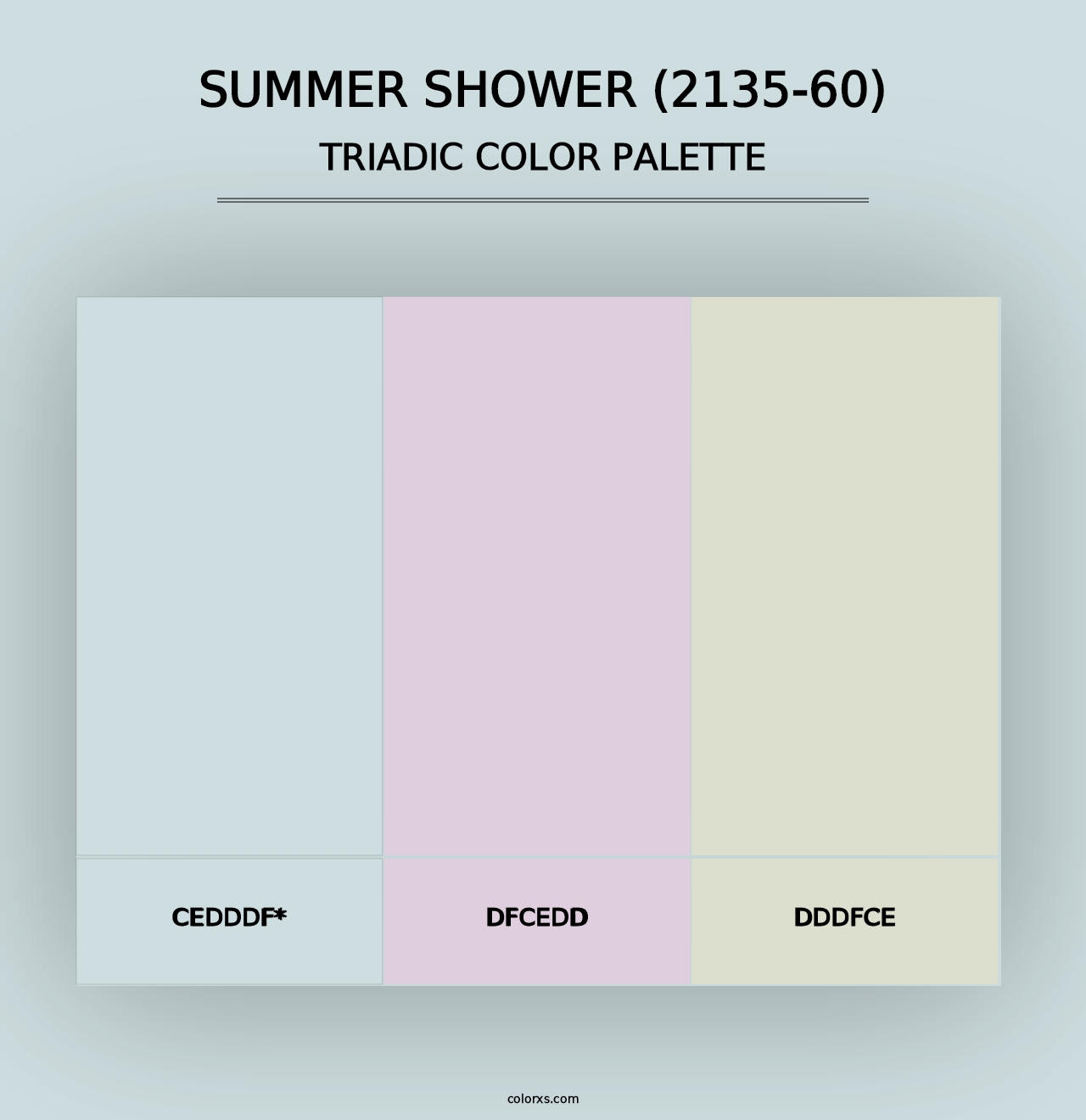 Summer Shower (2135-60) - Triadic Color Palette