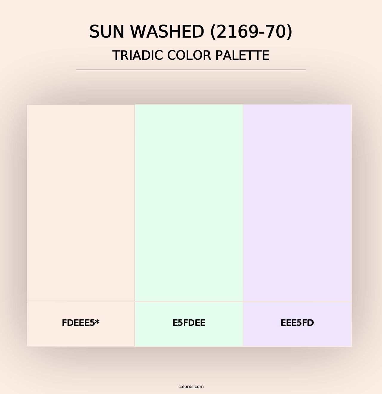 Sun Washed (2169-70) - Triadic Color Palette