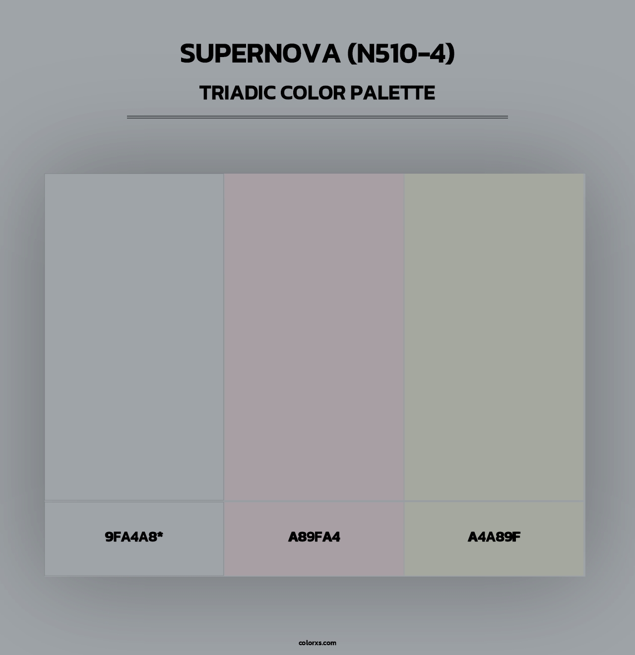 Supernova (N510-4) - Triadic Color Palette