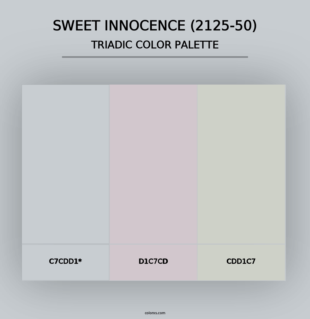 Sweet Innocence (2125-50) - Triadic Color Palette