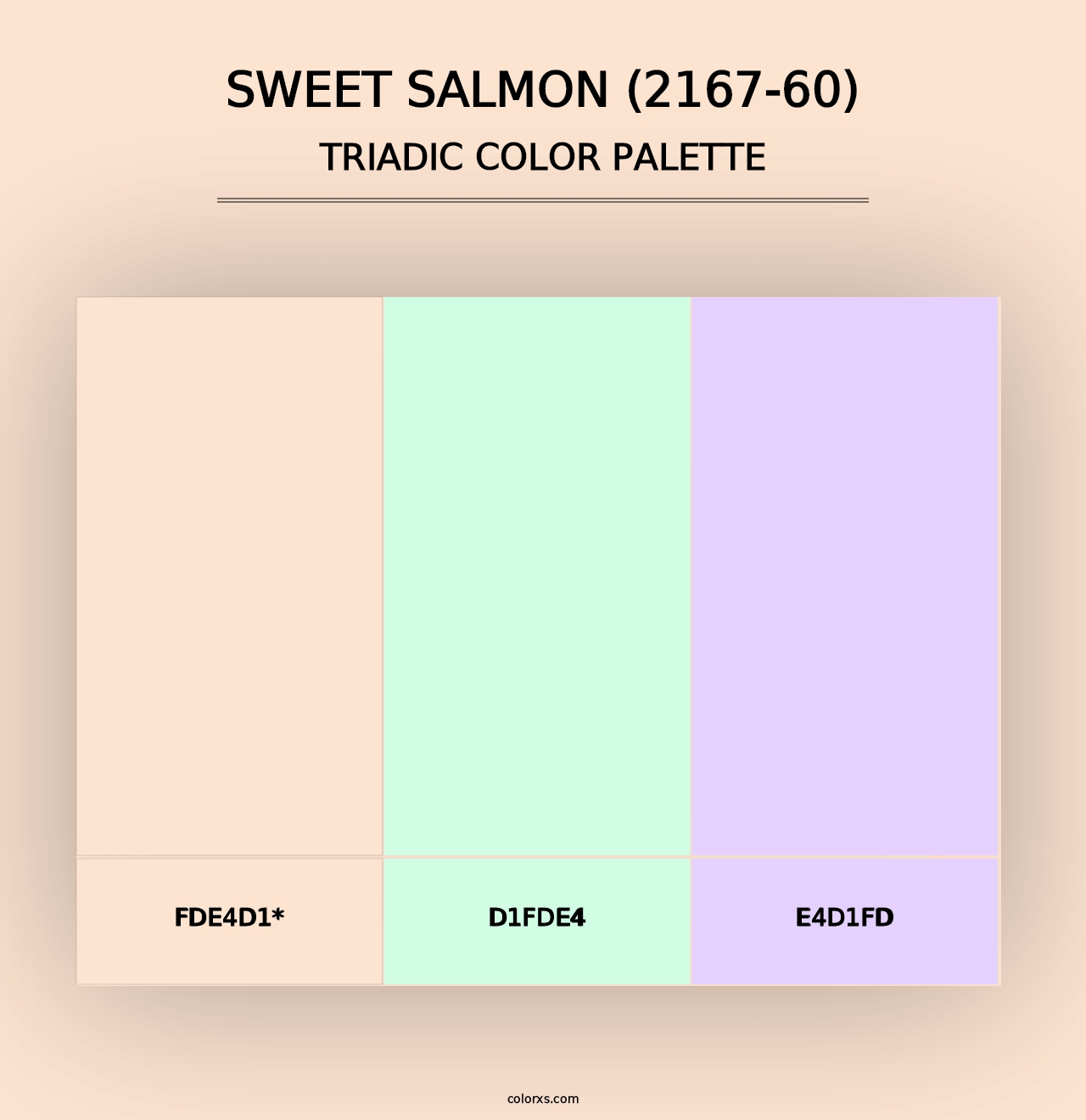 Sweet Salmon (2167-60) - Triadic Color Palette