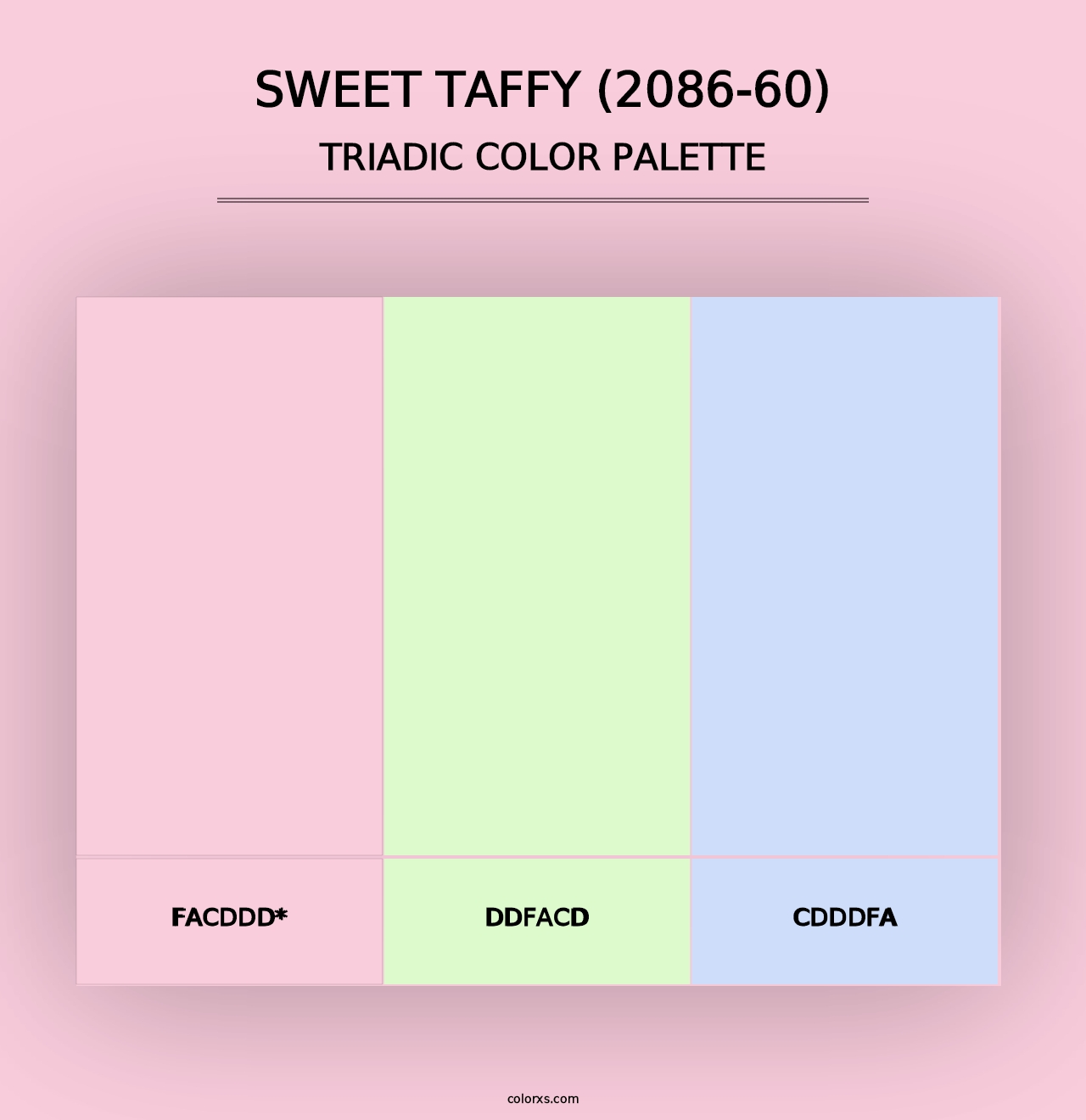 Sweet Taffy (2086-60) - Triadic Color Palette