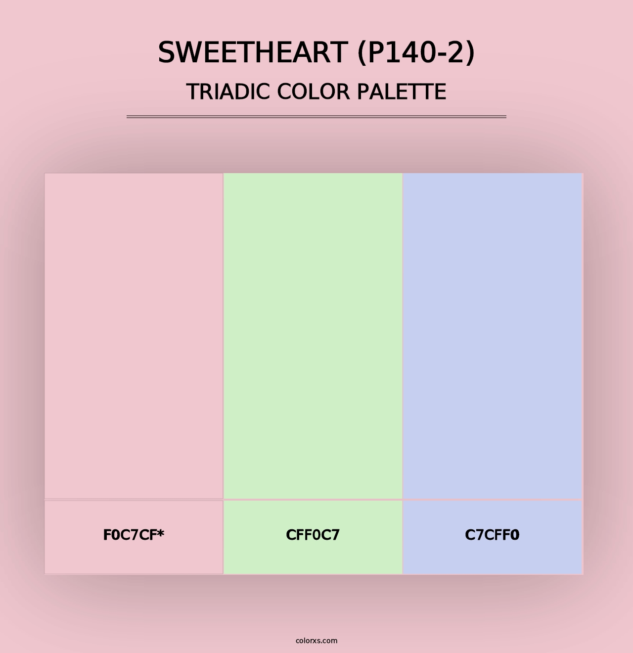 Sweetheart (P140-2) - Triadic Color Palette