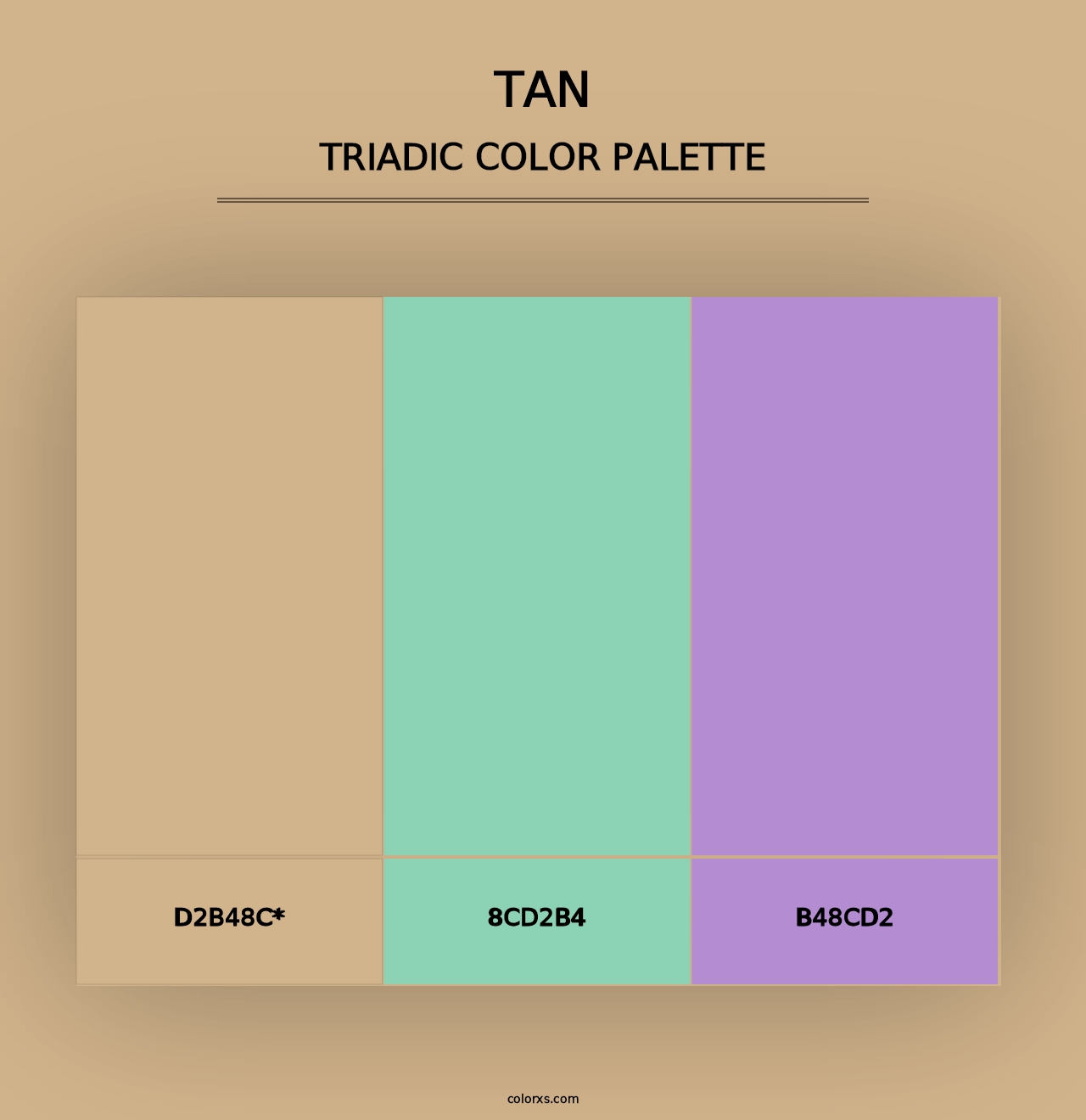 Tan - Triadic Color Palette