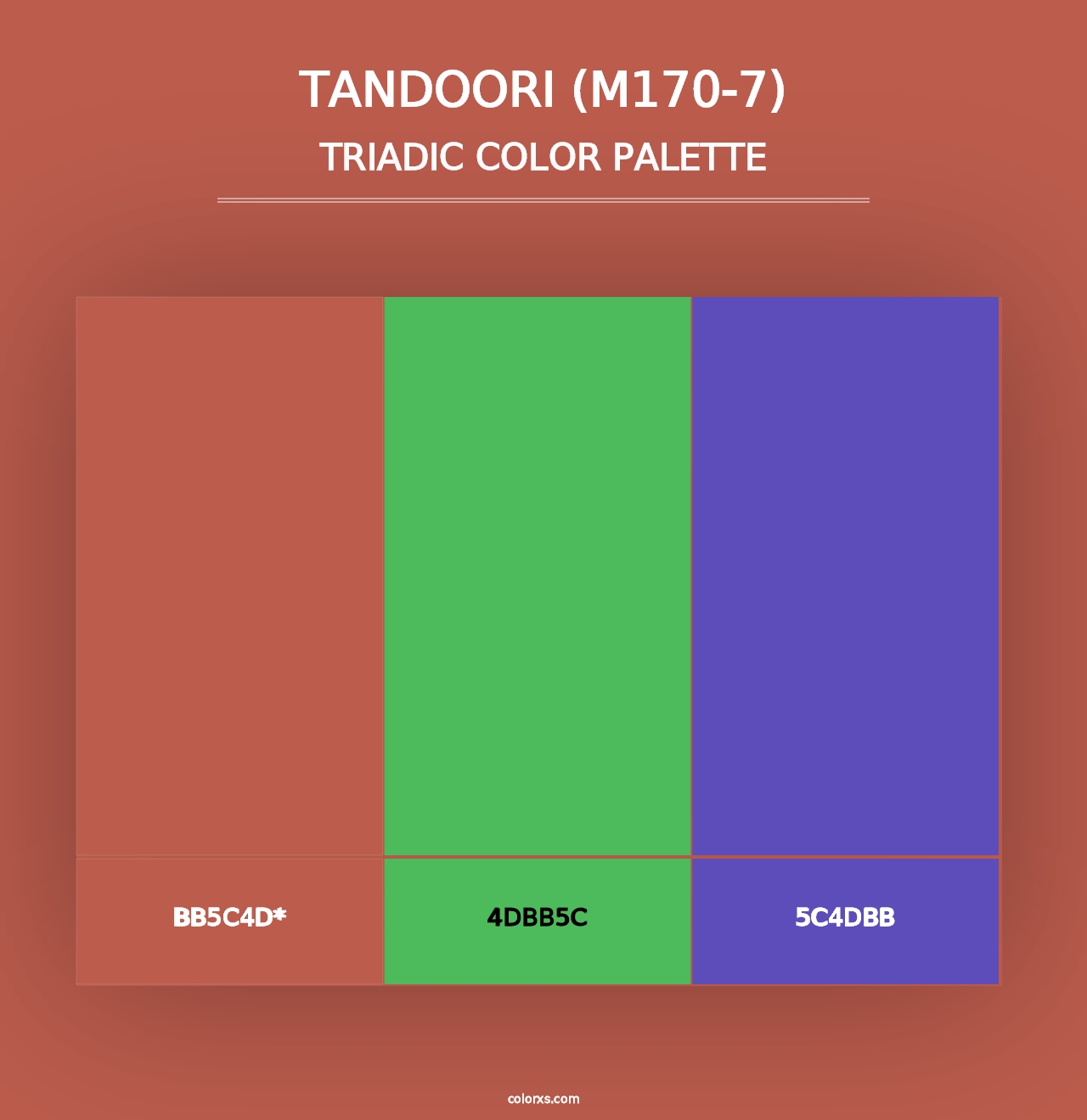 Tandoori (M170-7) - Triadic Color Palette