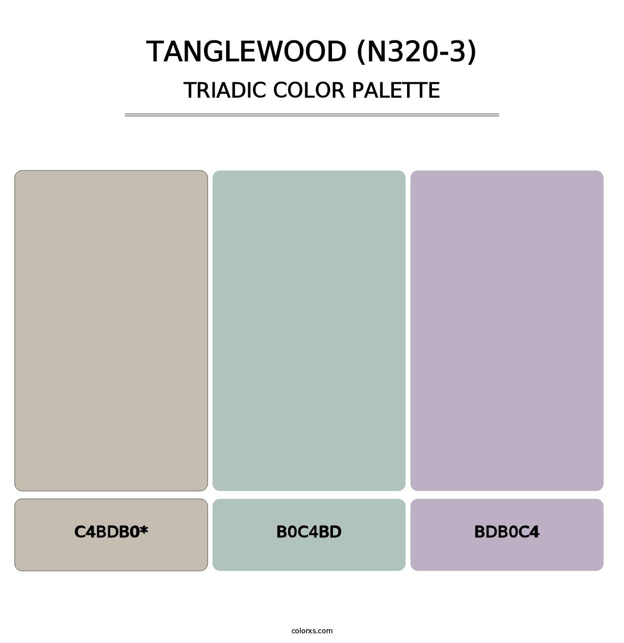 Tanglewood (N320-3) - Triadic Color Palette